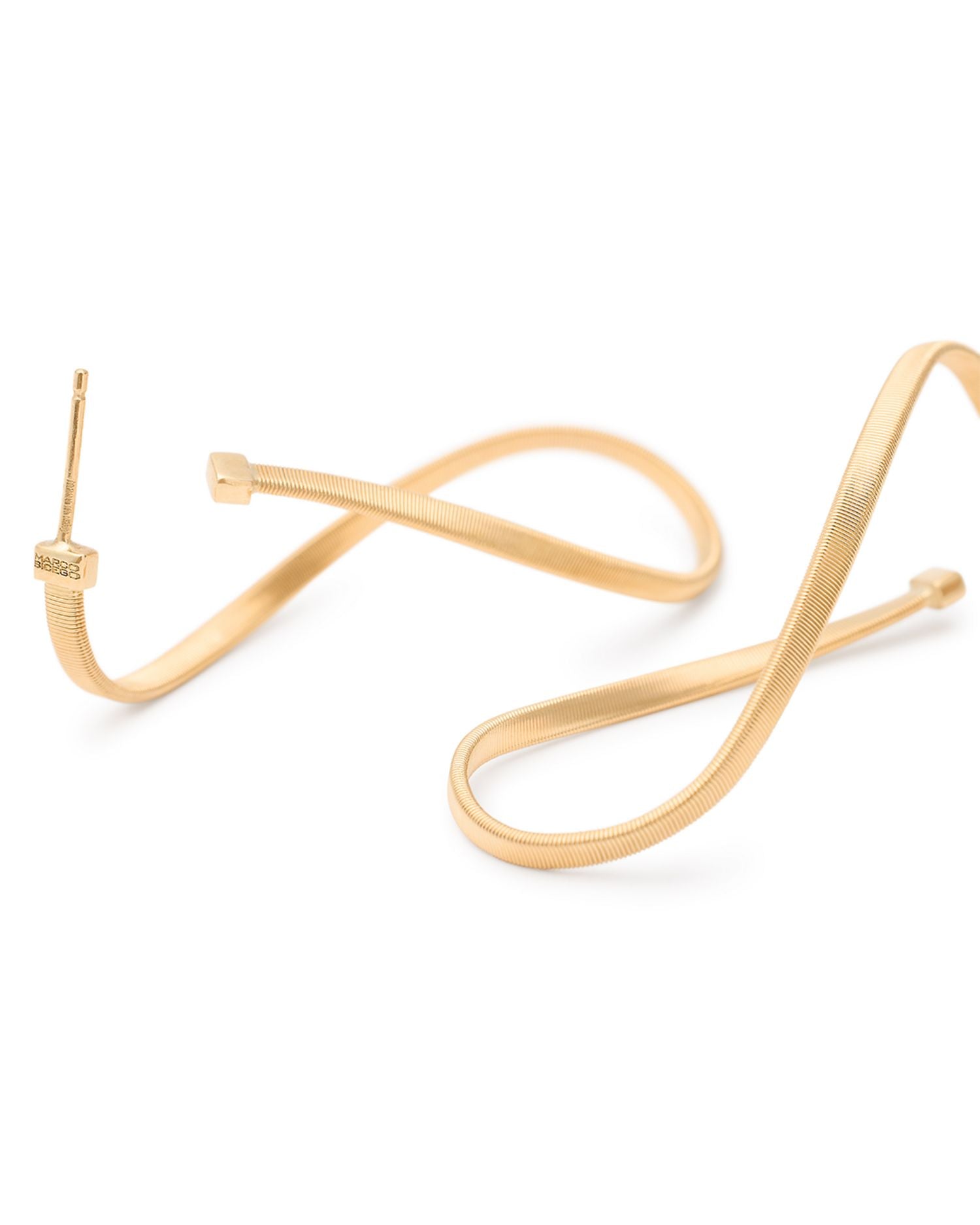 18K Yellow Gold Marrakech Twisted Hoop Earrings