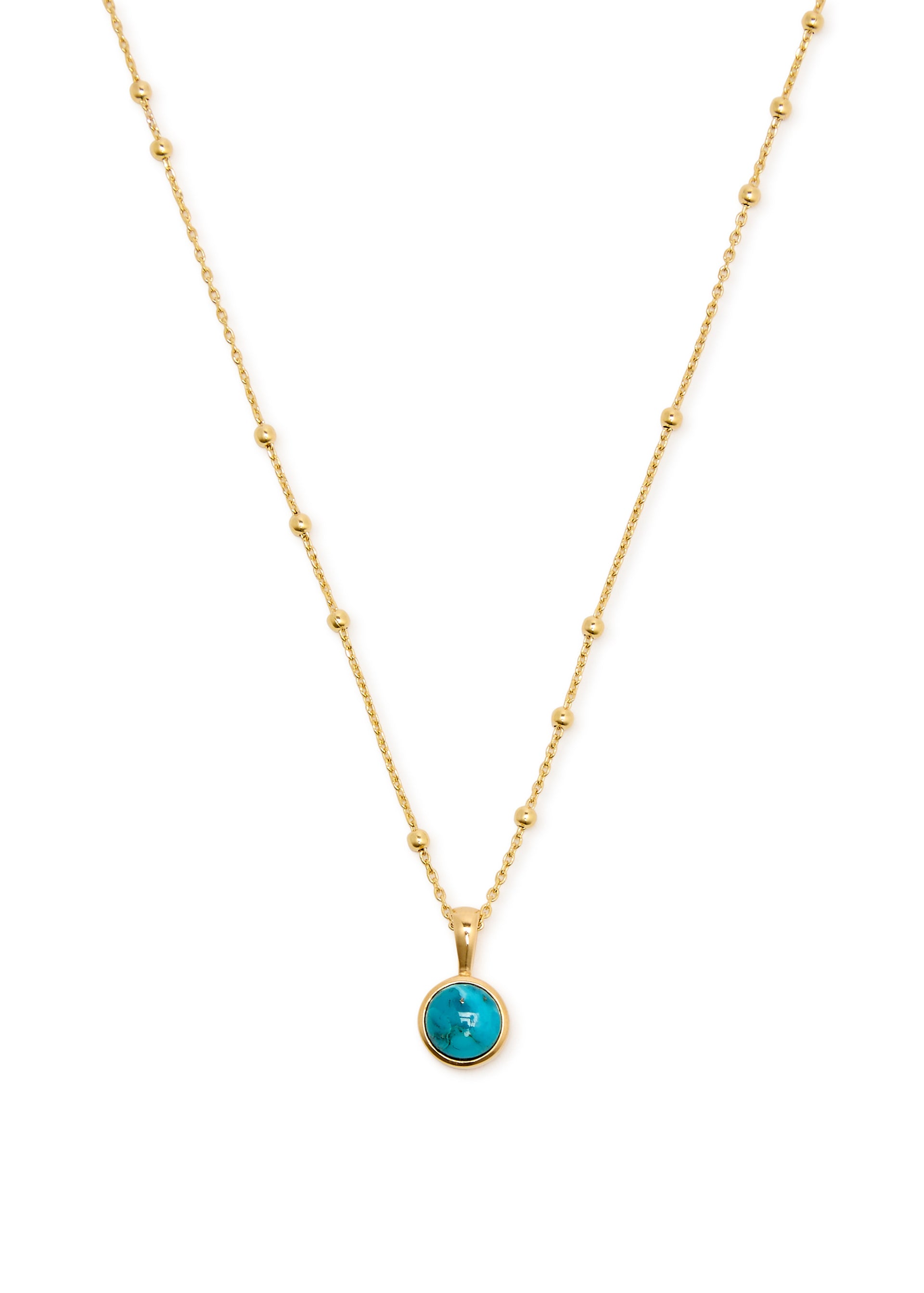 Healing stone 18kt gold-plated necklace