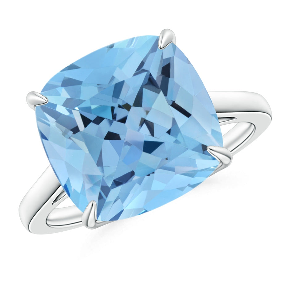 Classic Cushion Aquamarine Cocktail Ring