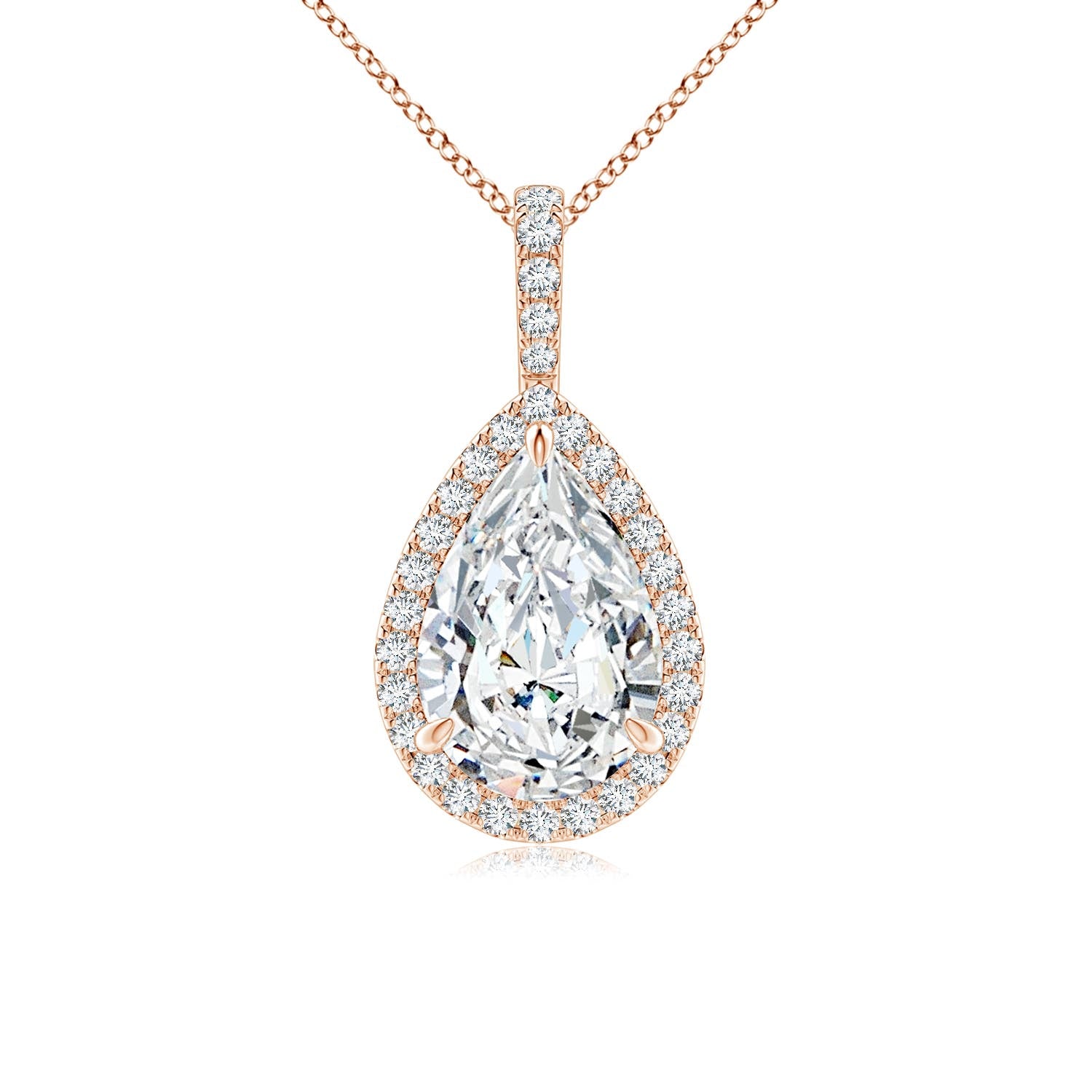 11.72 CTW GIA Certified Kite-Shaped Step-Cut Amethyst Tassel Drop Pendant in 14K Rose Gold