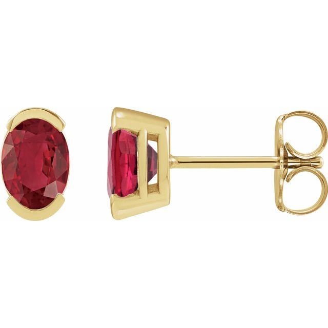 Lab-grown Diamond Stud Earrings in 14K White Gold