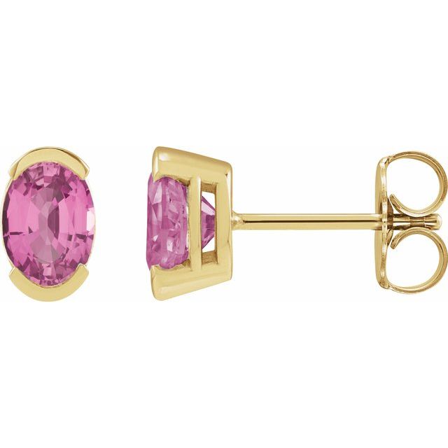 Lab-grown Diamond Stud Earrings in 14K White Gold
