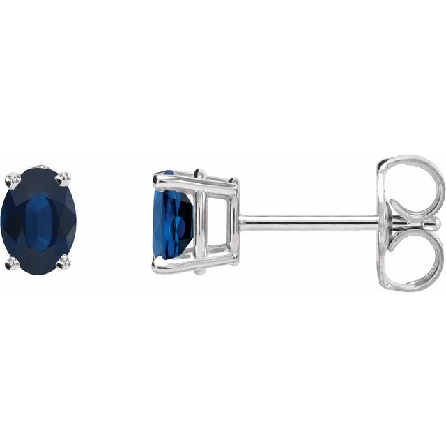 Lab-grown Diamond Earrings in 14K White Gold