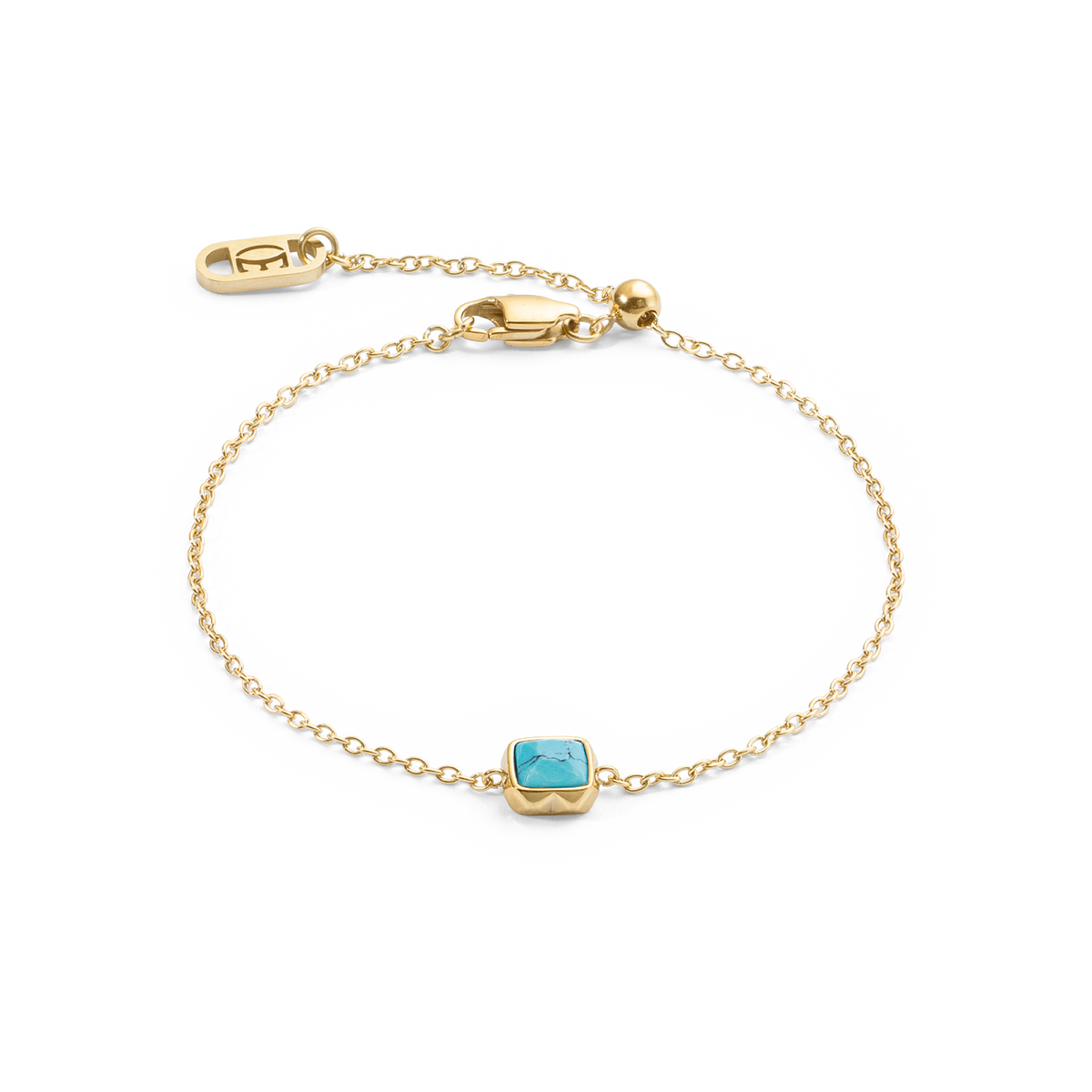 Birthstone December Bracelet Turquoise Gold