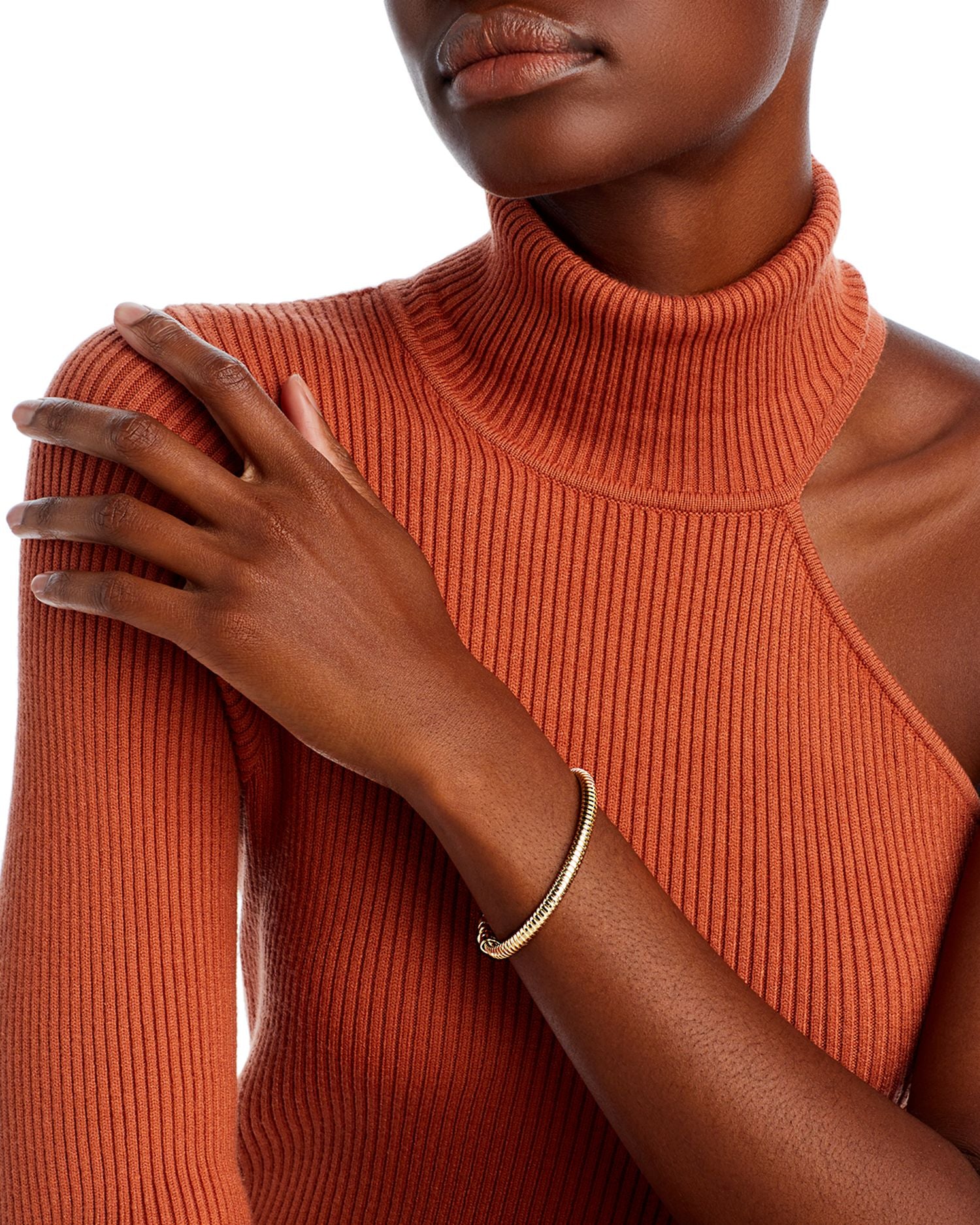 14K Yellow Gold Tubogas Link Bracelet