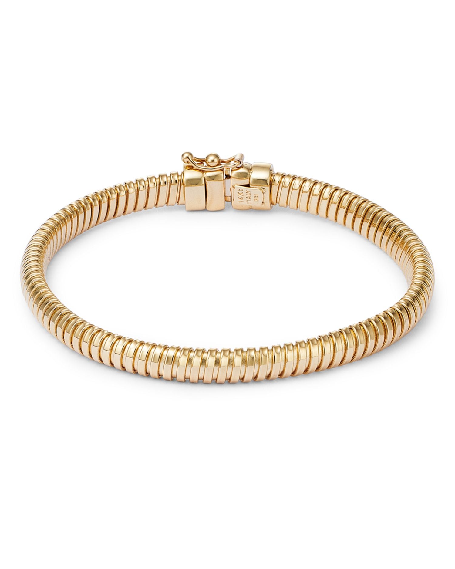 14K Yellow Gold Tubogas Link Bracelet
