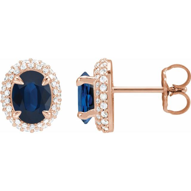 1.2Ct Lab-grown Diamond Halo Earrings in 14K White Gold
