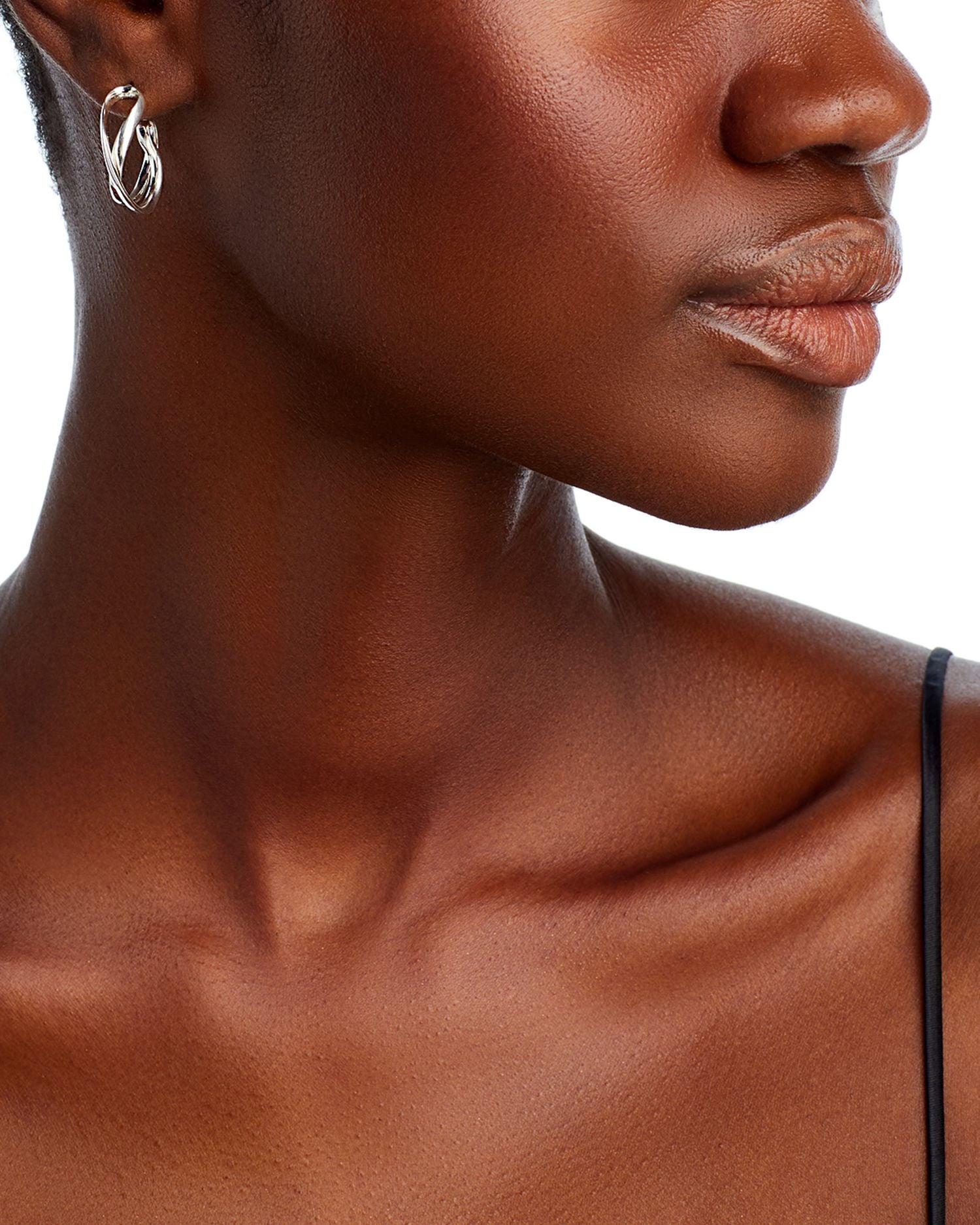 Sterling Silver Infinity Hoop Earrings