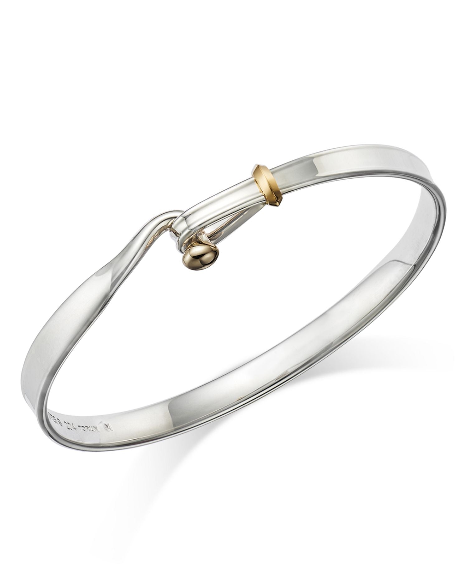 Sterling Silver & 18K Yellow Gold Torun Bangle Bracelet