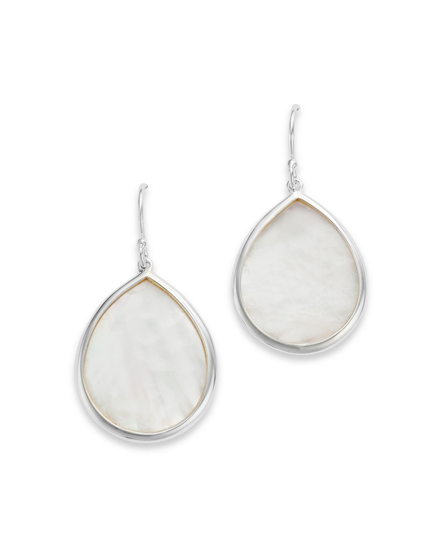 Sterling Silver Rock Candy Mother of Pearl Drop Earrings