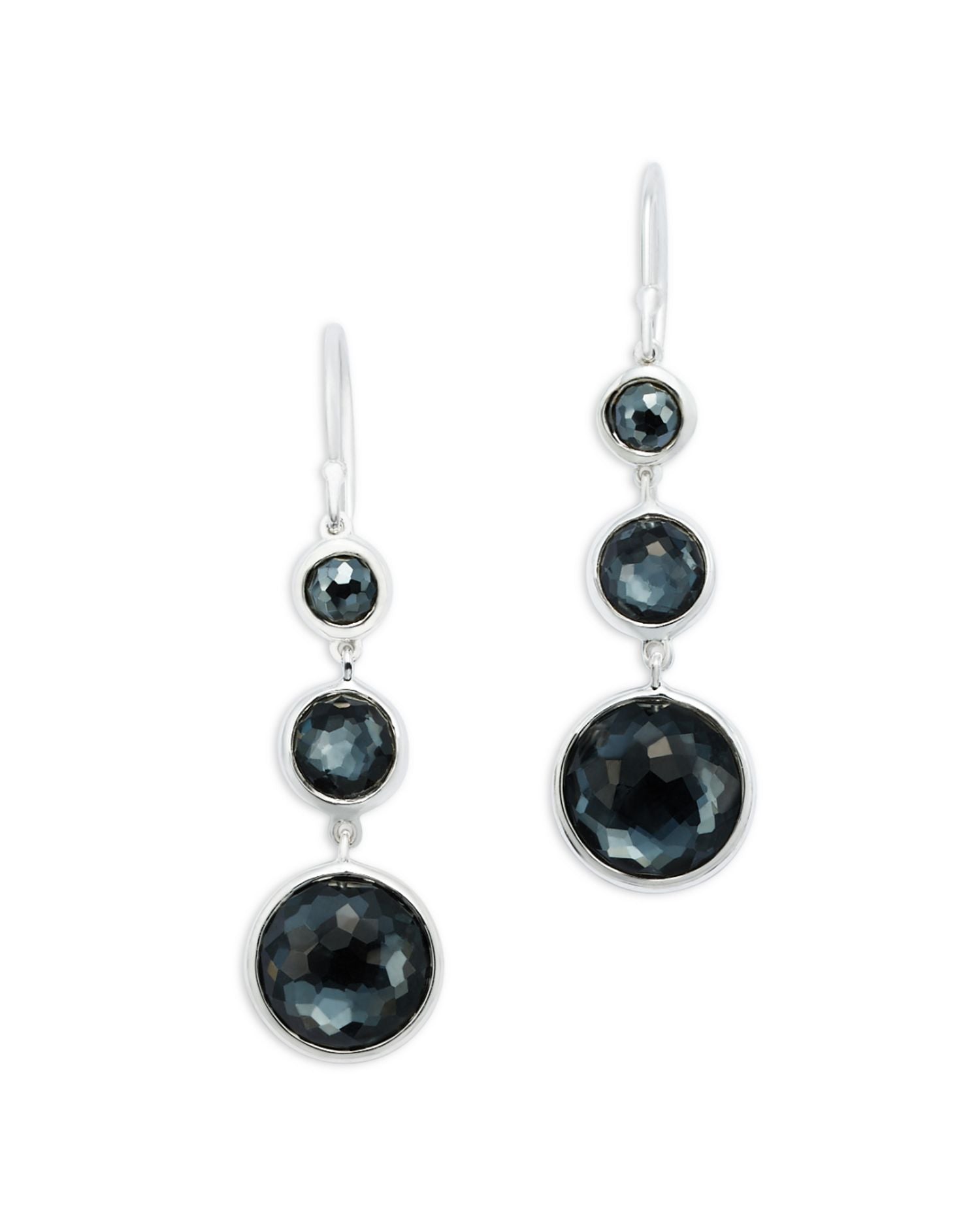 Sterling Silver Lollipop® Lollitini Hematite Drop Earrings