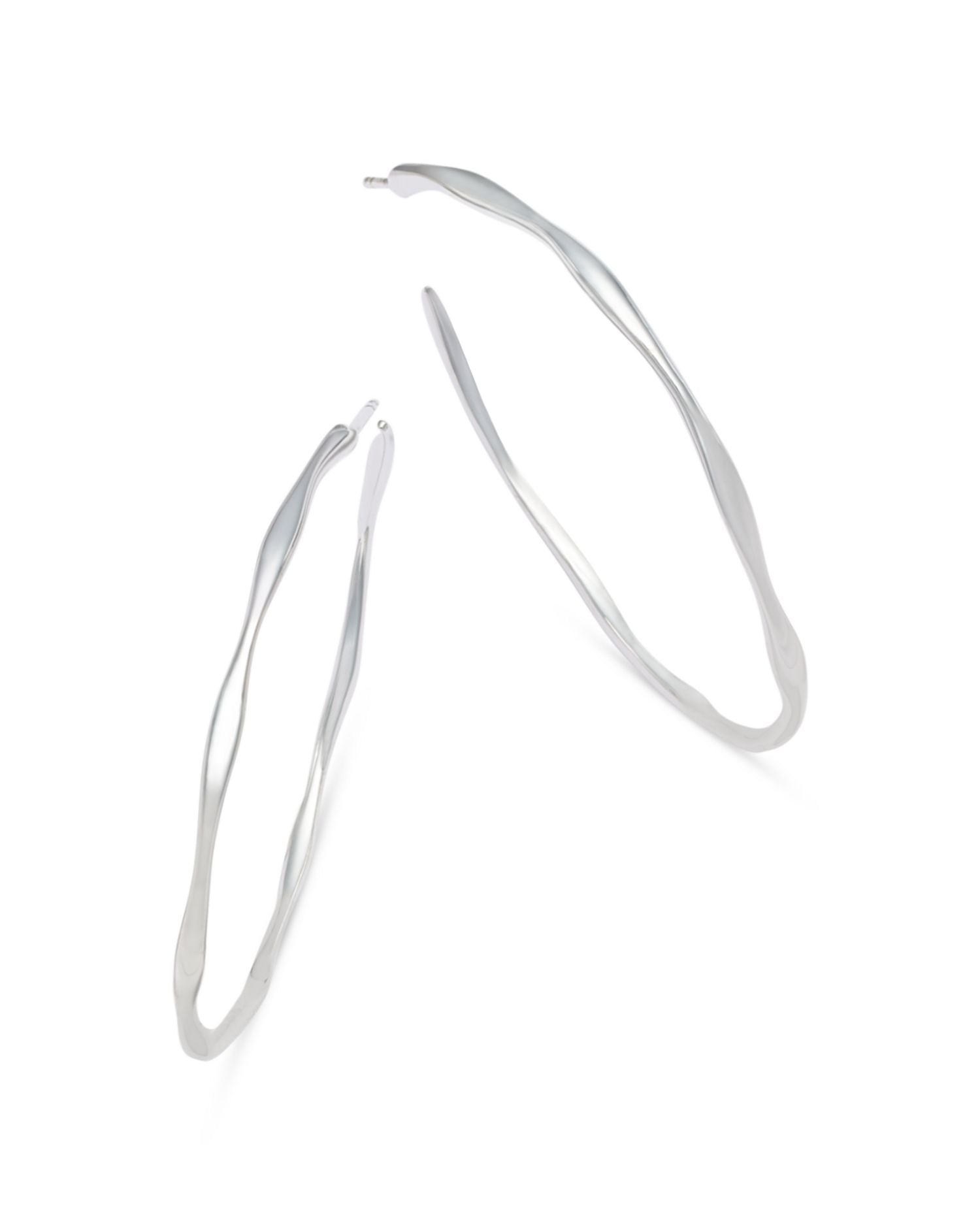 Ippolita Sterling Silver #4 Hoop Earrings