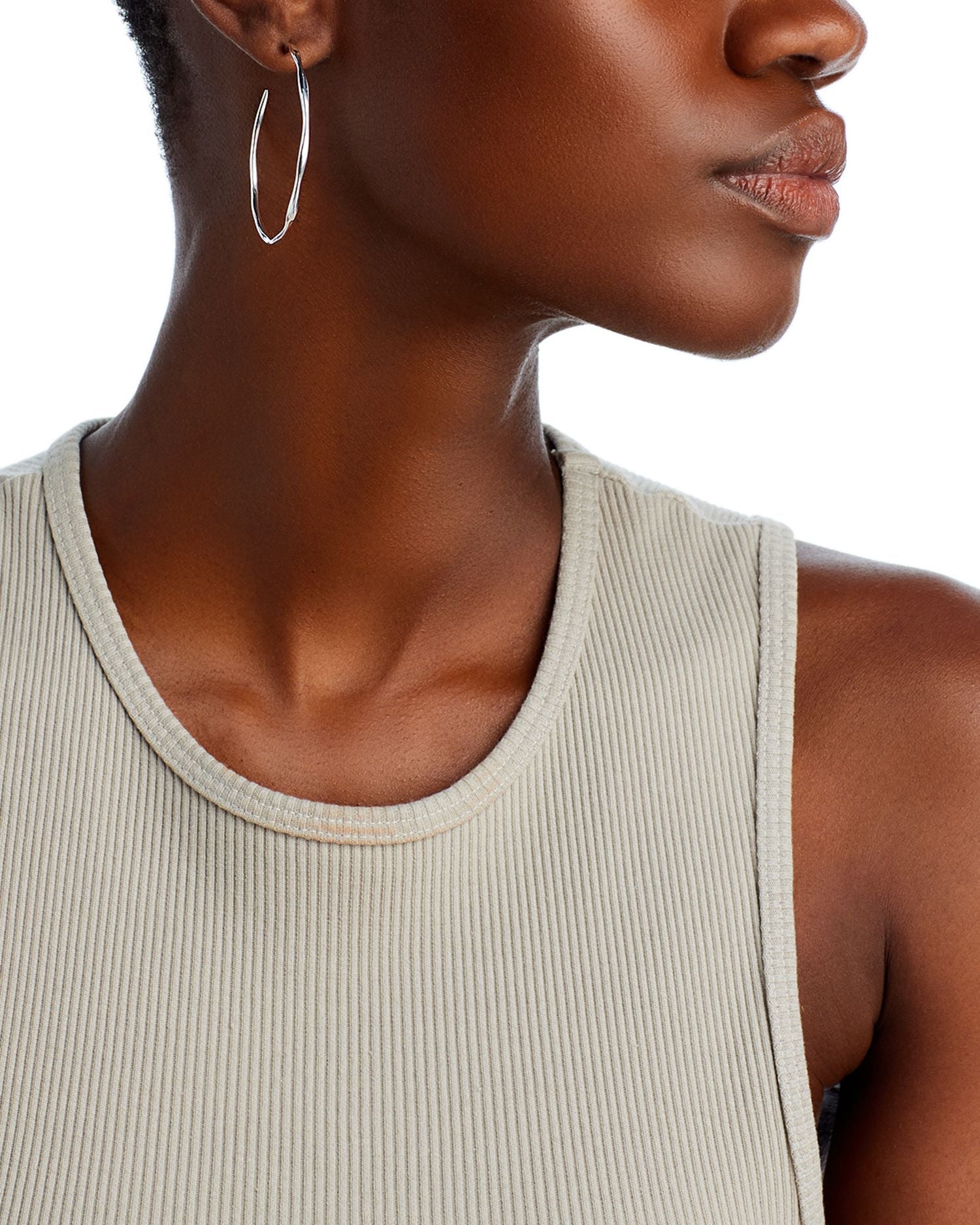 Ippolita Sterling Silver #4 Hoop Earrings