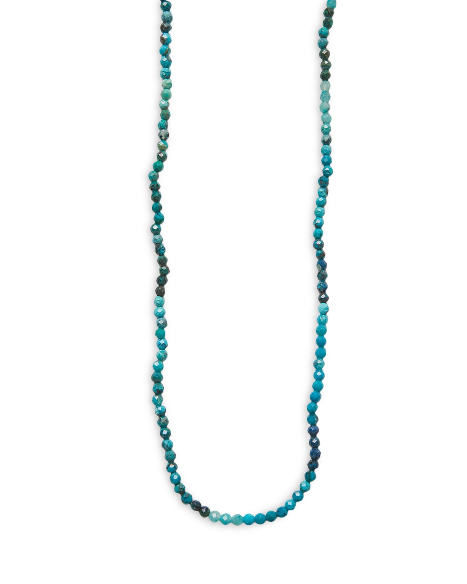 All Around Beaded Chrysocolla Necklace, 16"