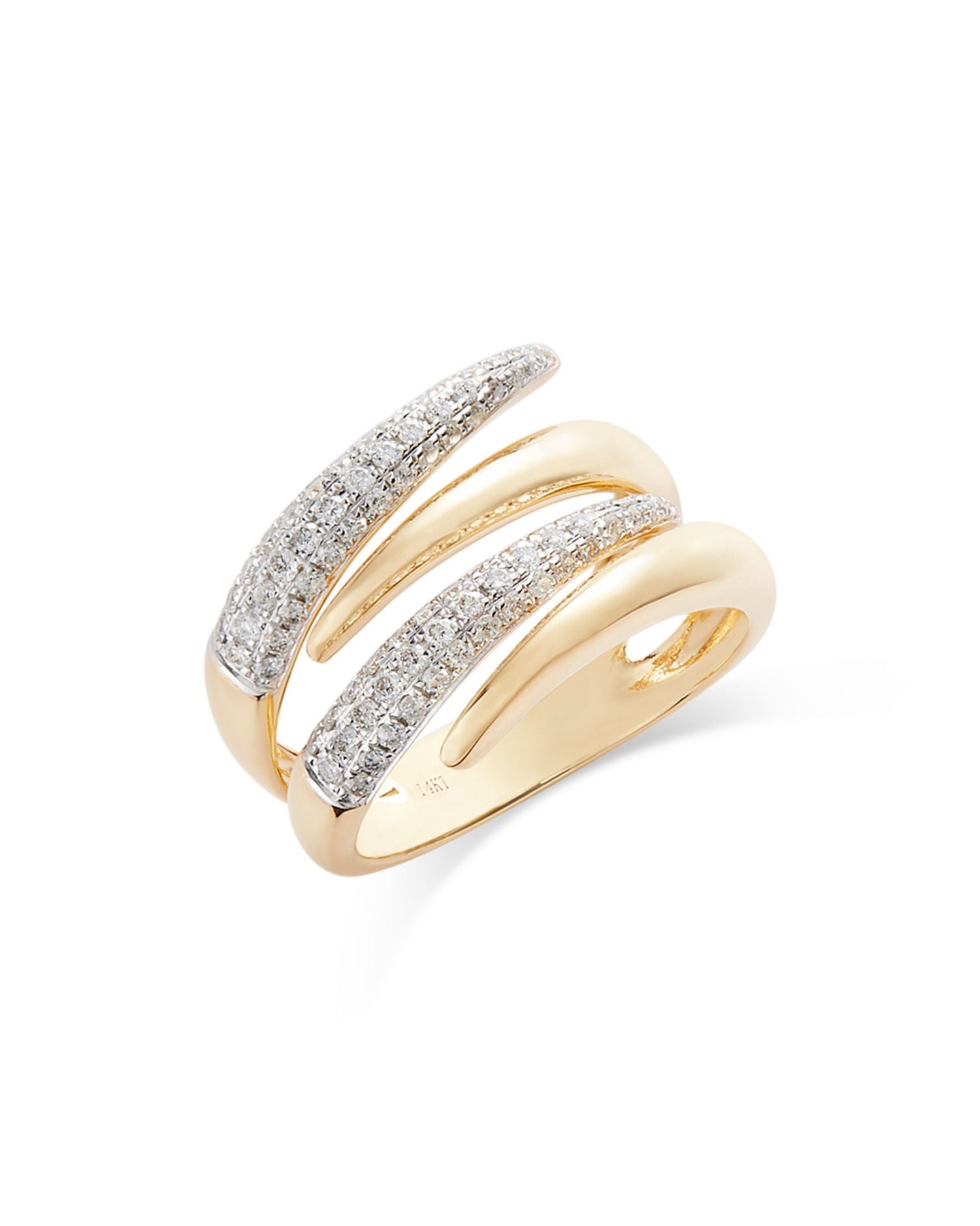 Diamond Wrap Ring in 14K Yellow Gold, 0.55 ct. t.w.