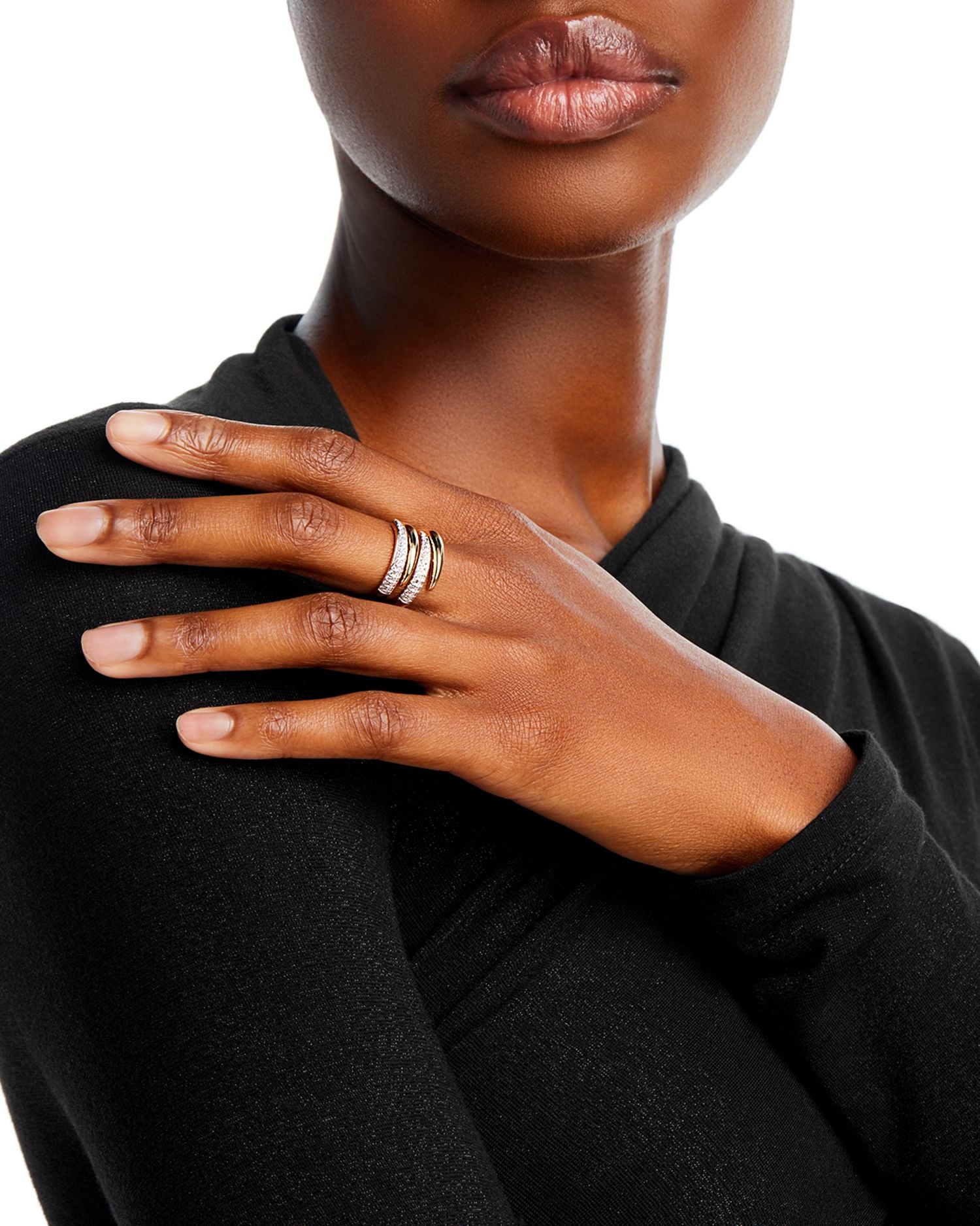 Diamond Wrap Ring in 14K Yellow Gold, 0.55 ct. t.w.