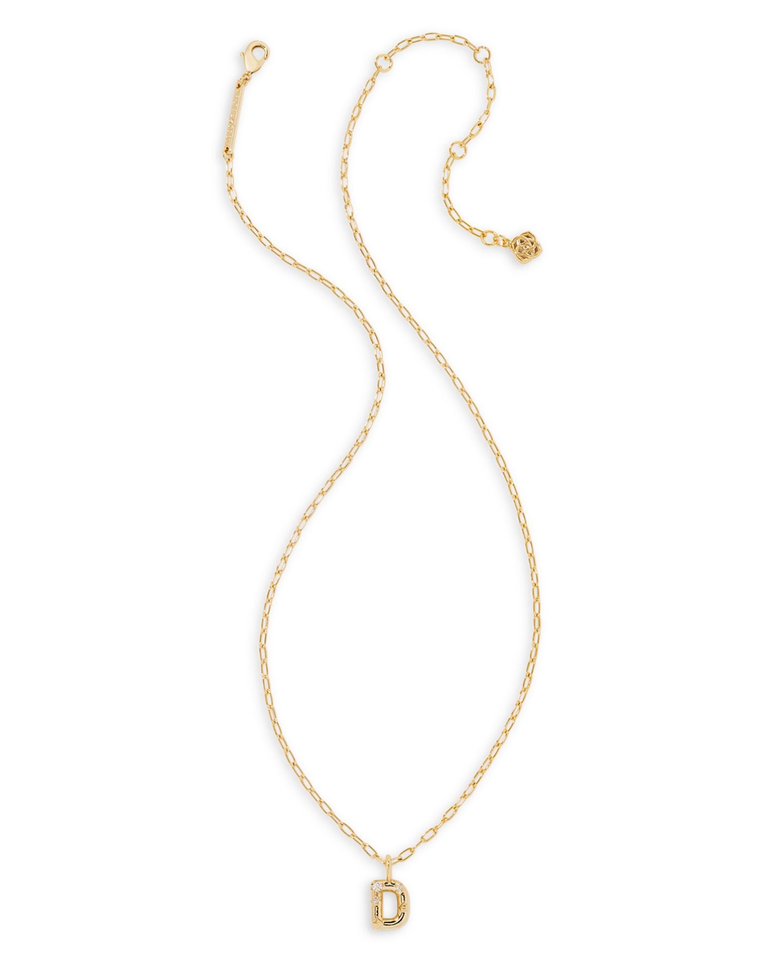 Crystal Letter Short Pendant Necklace, 16'