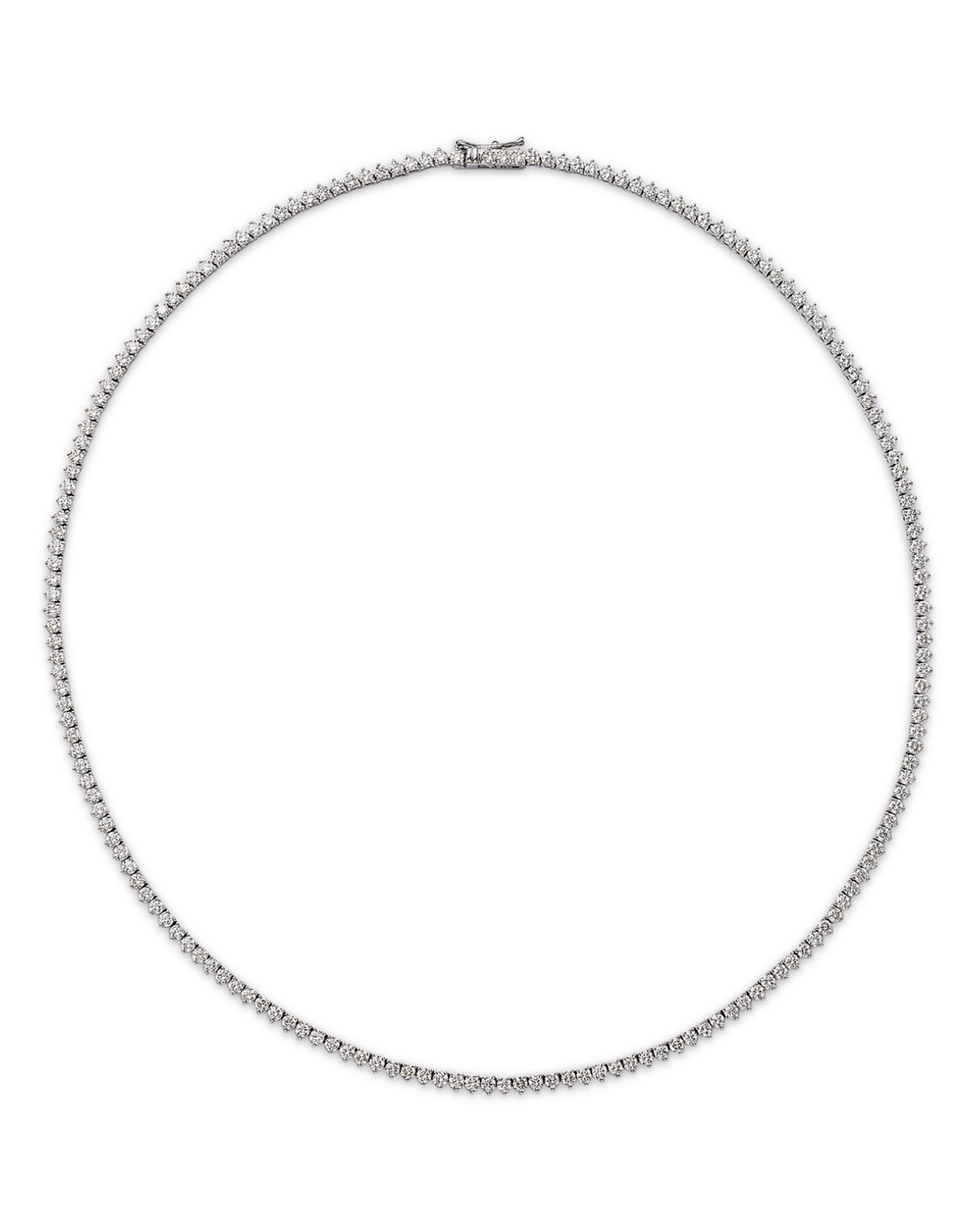 Diamond Tennis Necklace in 14K White Gold, 7.50 ct. t.w.