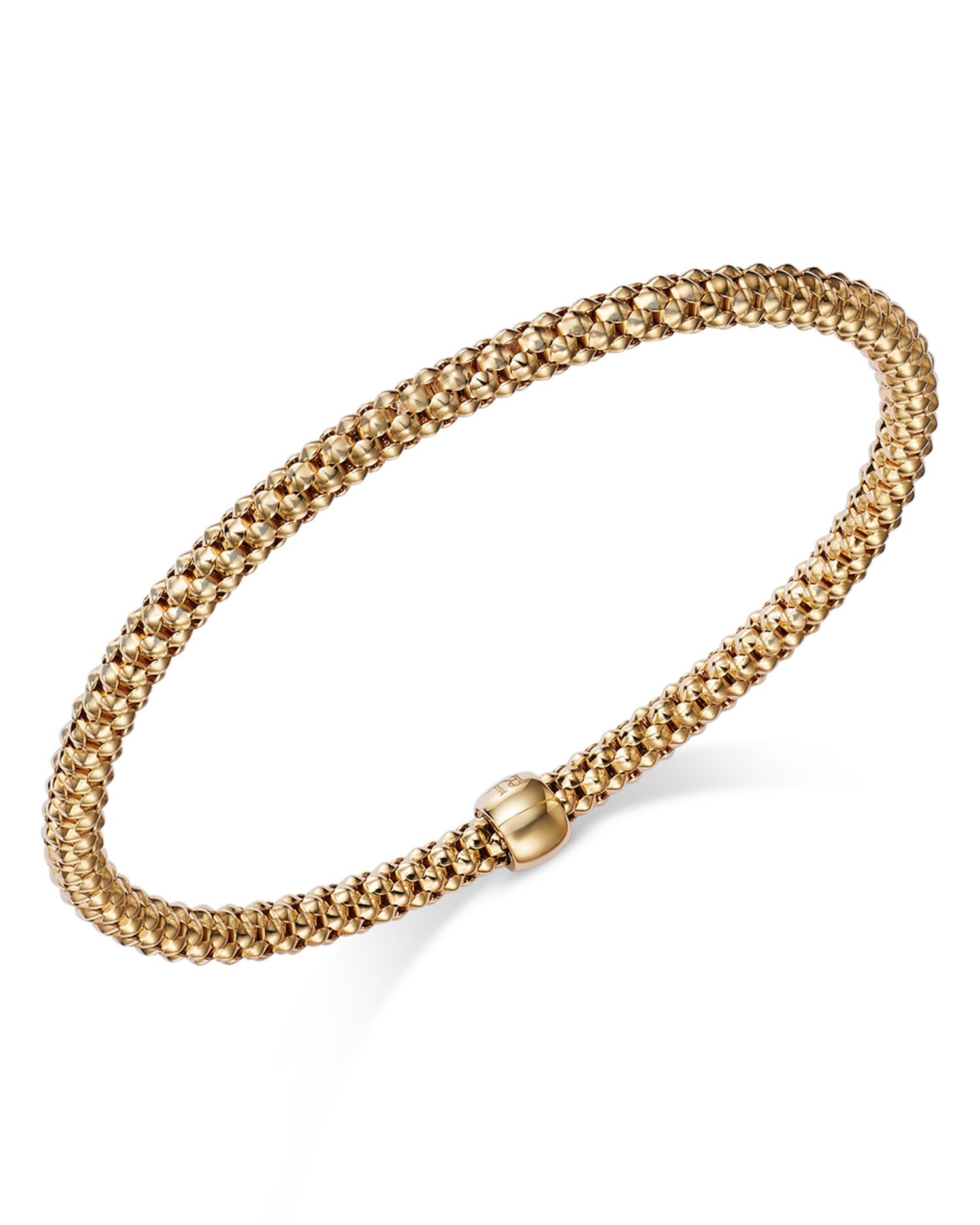 Popcorn Link Chain Bracelet in 14K Yellow Gold