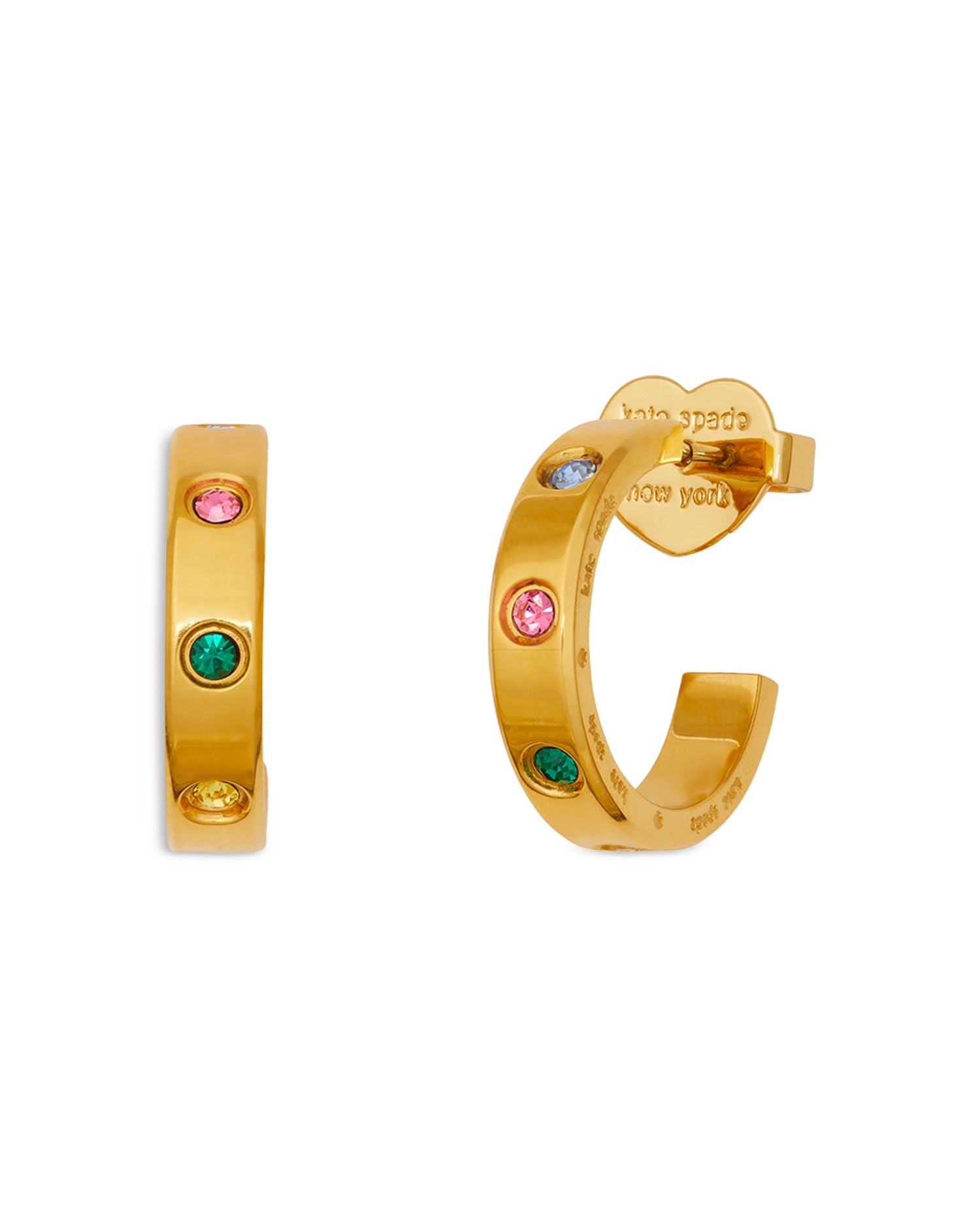 Set in Stone Multicolor Huggie Hoop Earrings