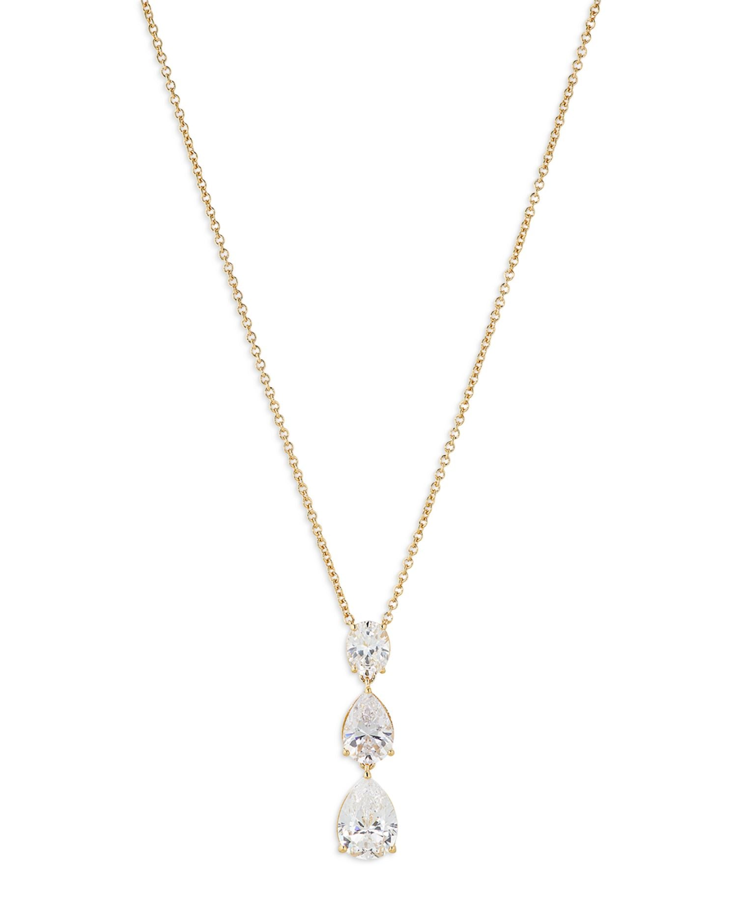 Chiara Pear Shape Drop Pendant Necklace, 16'