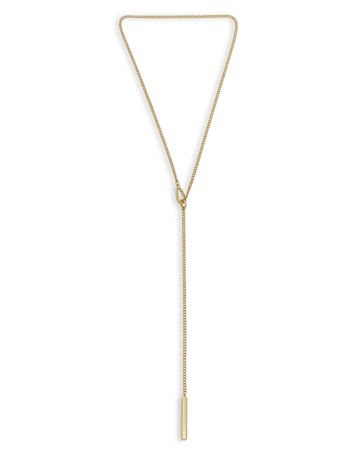 Bolt Style Lariat Necklace, 18"