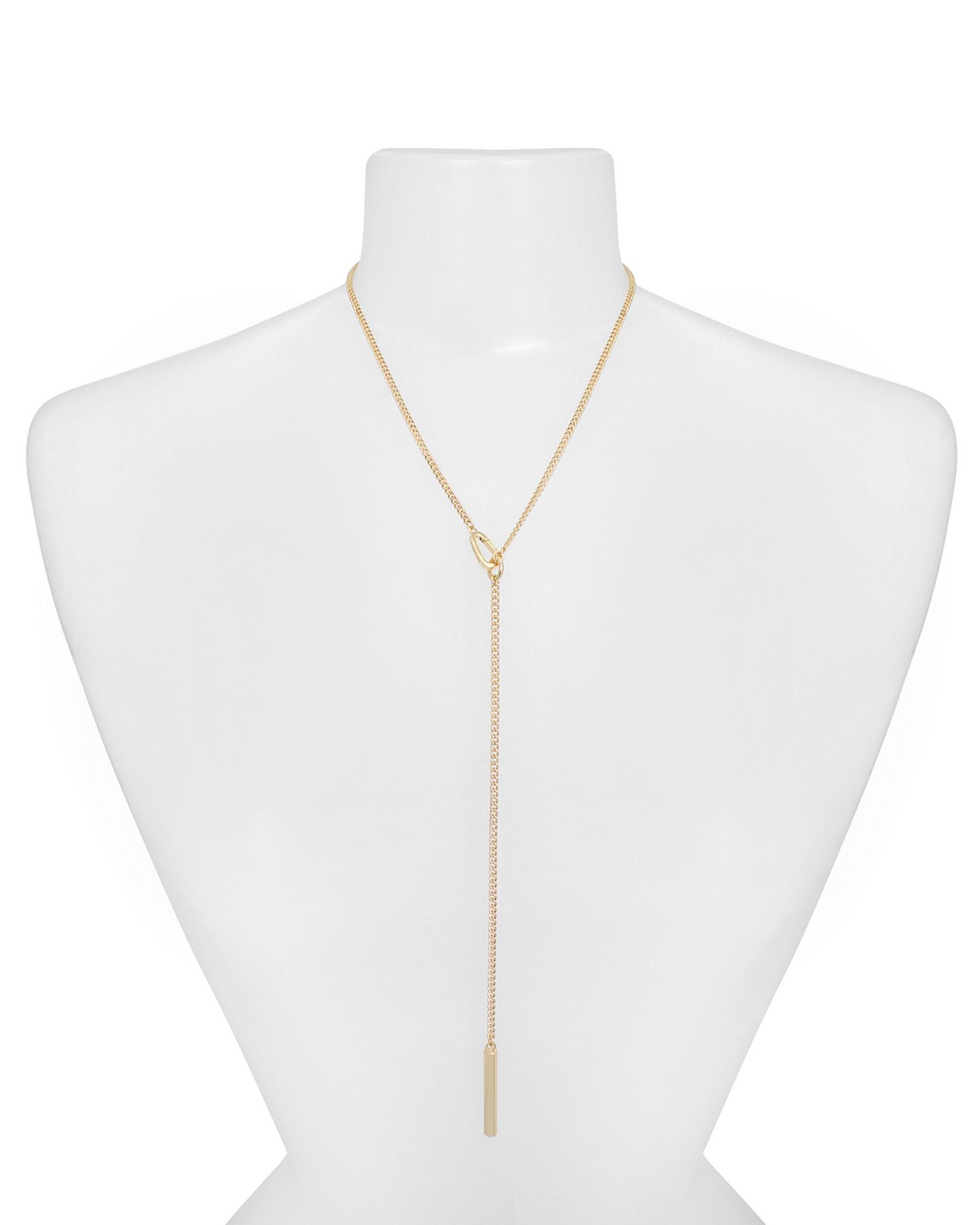 Bolt Style Lariat Necklace, 18"