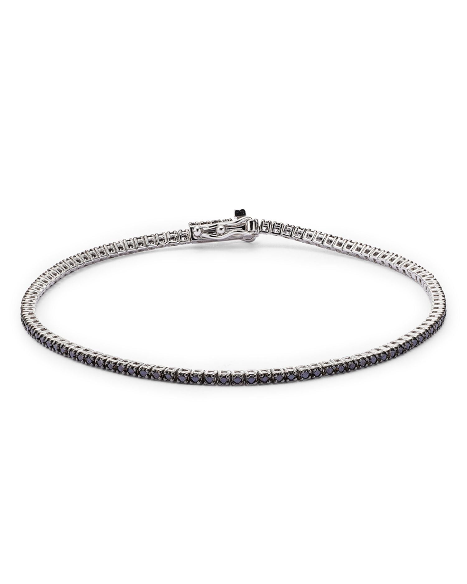 Black Diamond Tennis Bracelet in 14K White Gold, 1.20 ct. t.w.