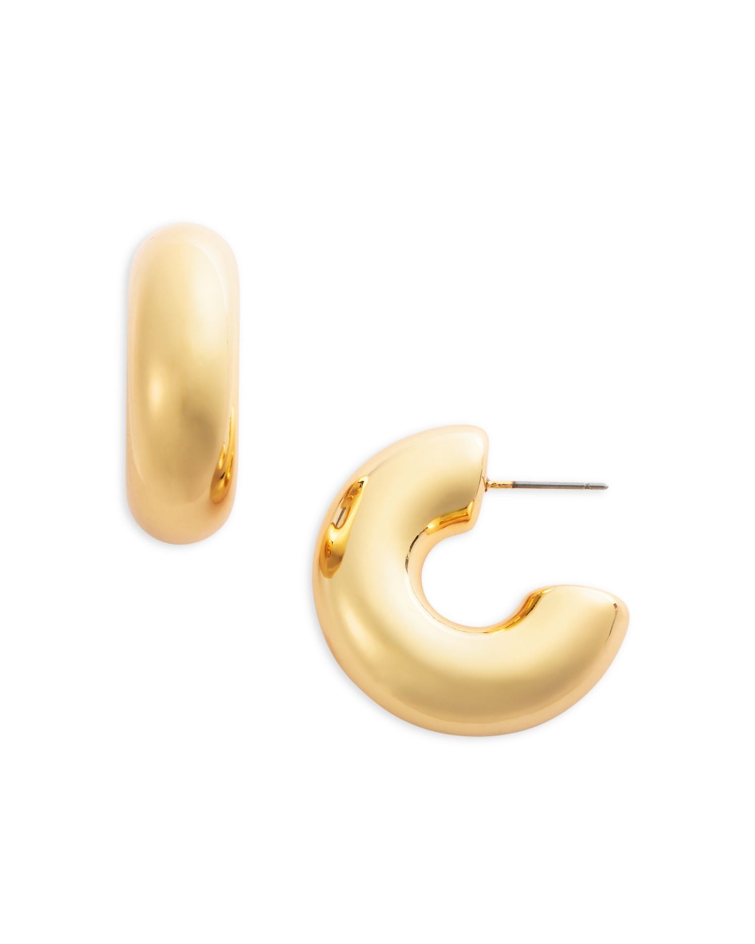 Small C Hoop Earrings
