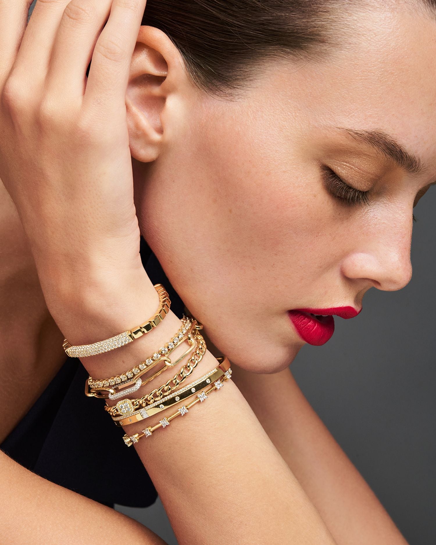 Diamond Link Bracelet in 14K Yellow Gold, 0.40 ct. t.w. - Exclusive