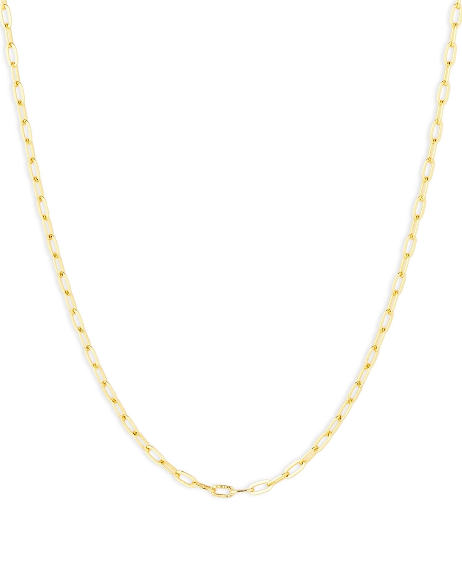 Link Necklace in 18K Gold Plated Sterling Silver, 15'