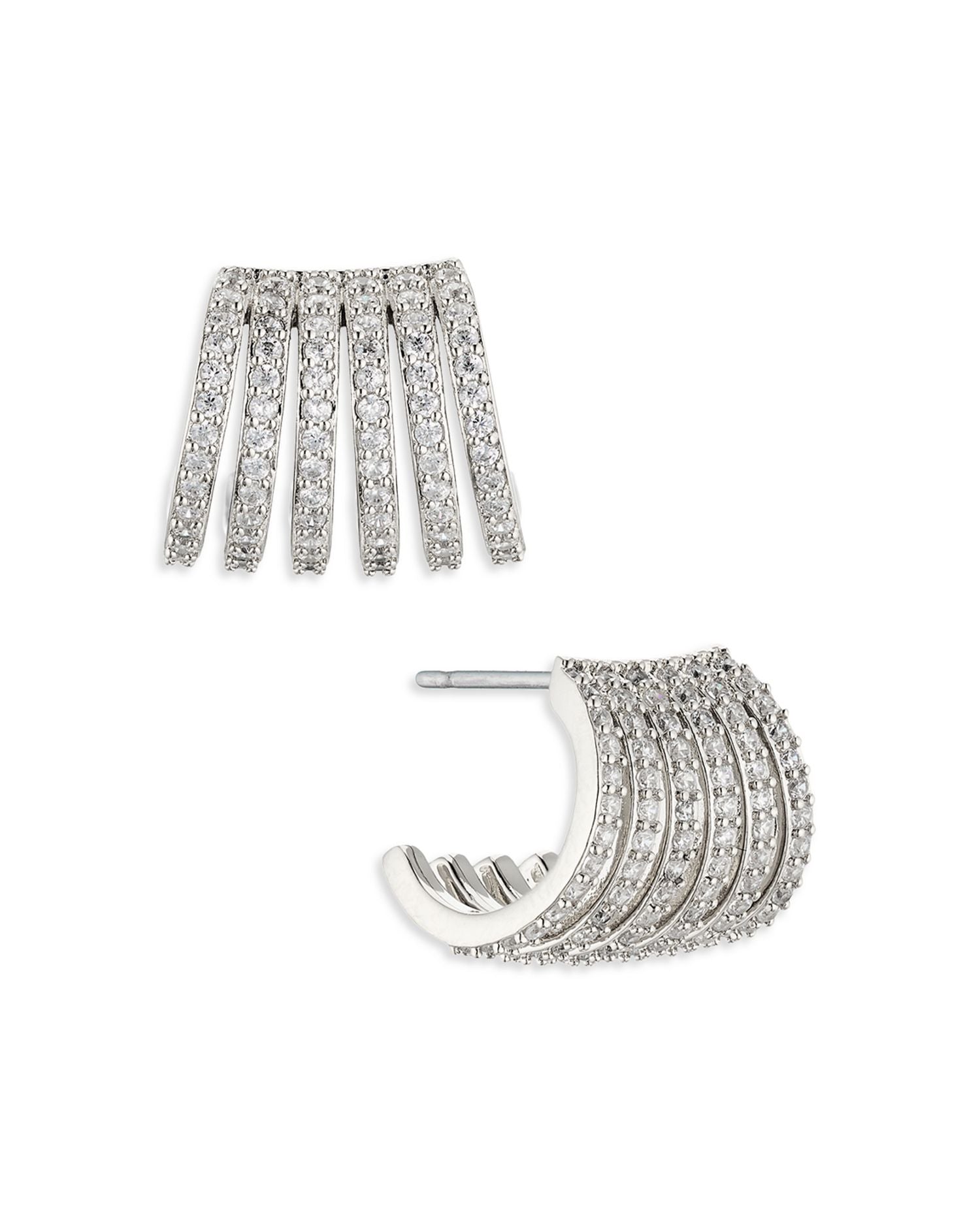 Illusion Multi Cage Cuff Earrings