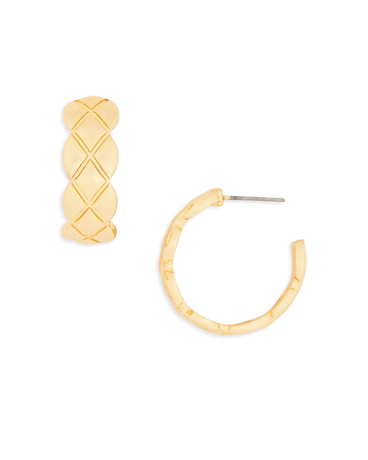 Crisscross Hoop Earrings in 16K Gold Plated - Exclusive