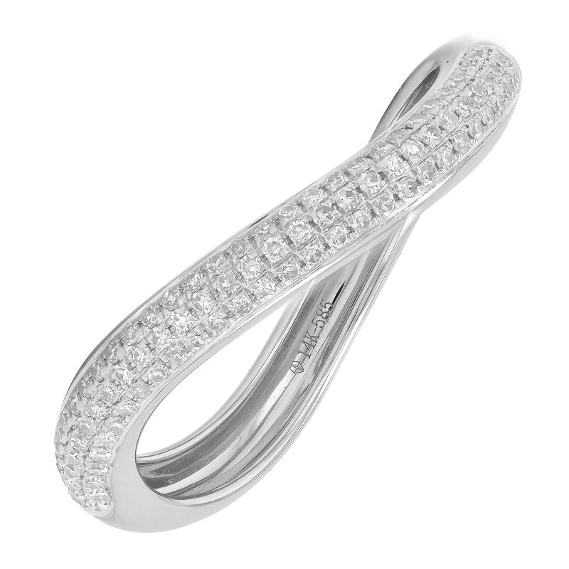 Gold Diamond Wave Ring