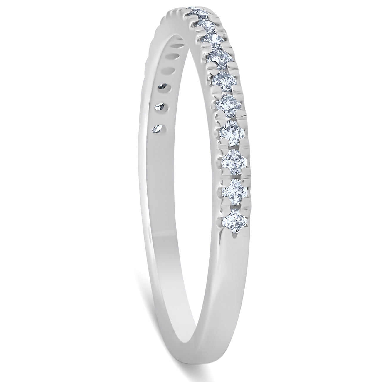 1/4 Ct Diamond Wedding Ring 10k White Gold