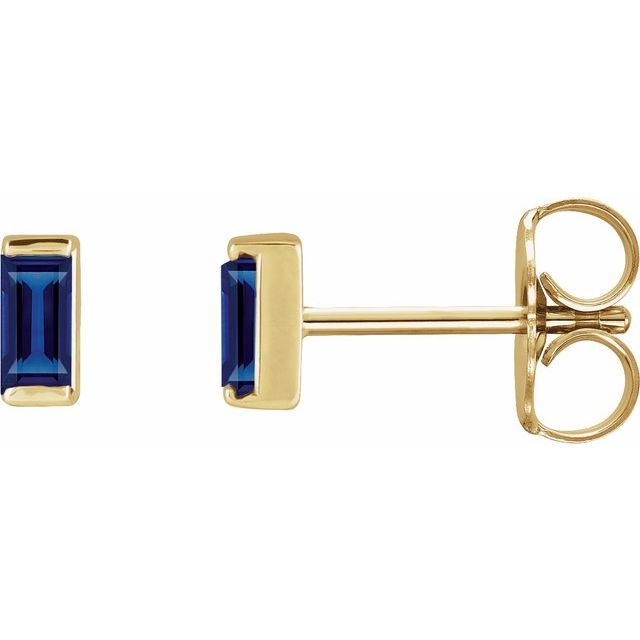 Lab-grown Diamond Earrings in 14K Yellow Gold