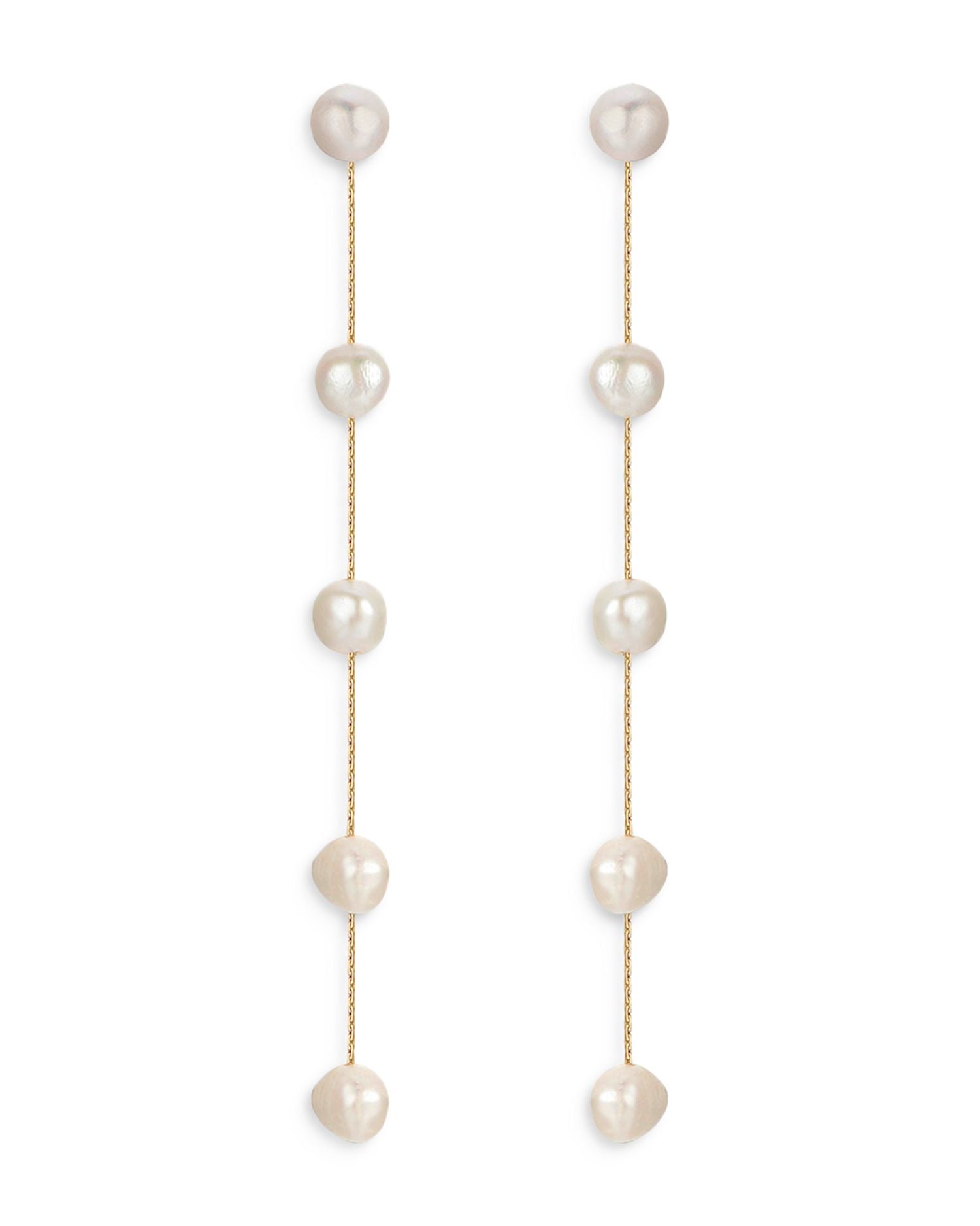 Cultured Freshwater Pearl Delicate Drop Earrings