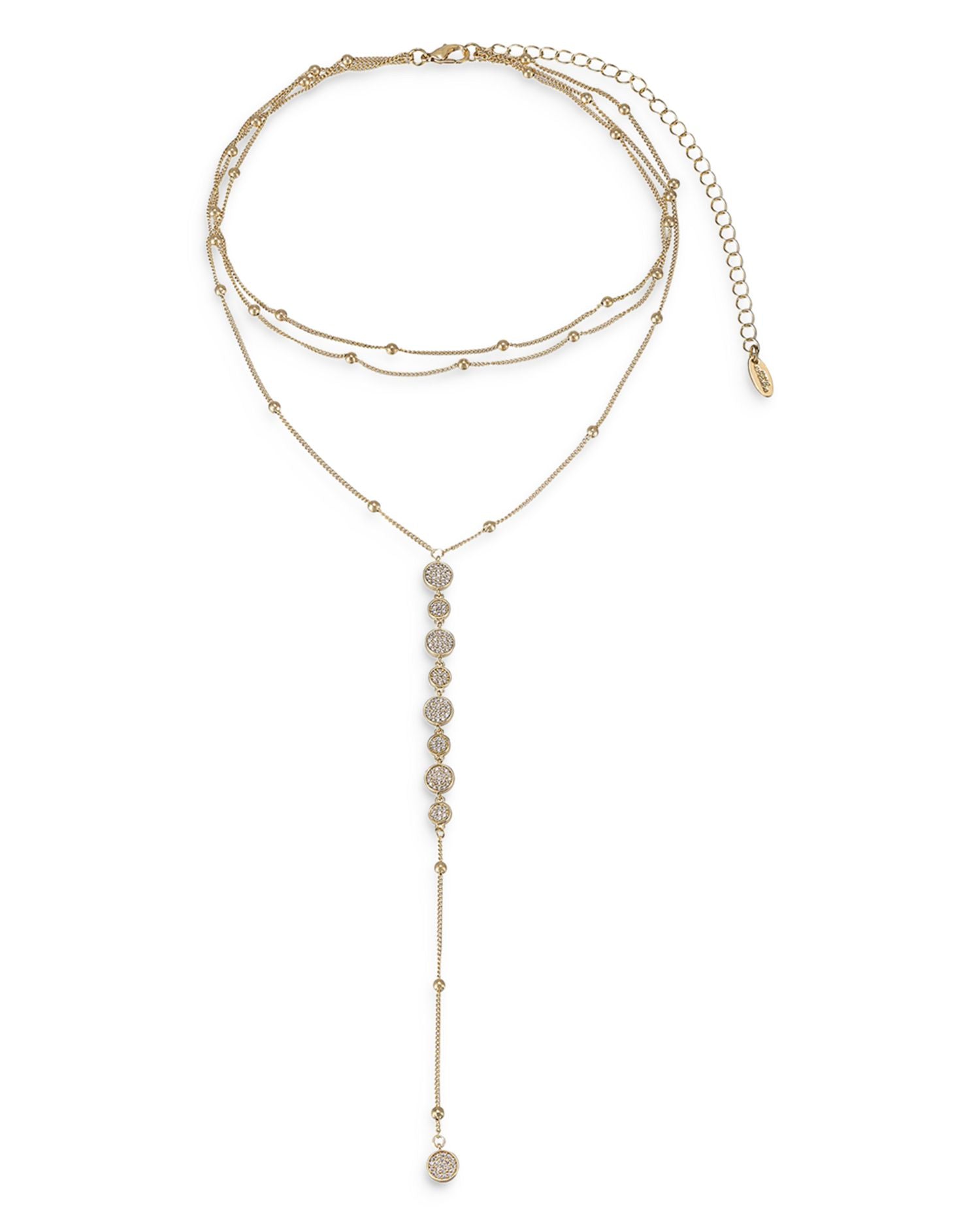 Bali Dreams Crystal Lariat Necklace, 15" + 5" extender