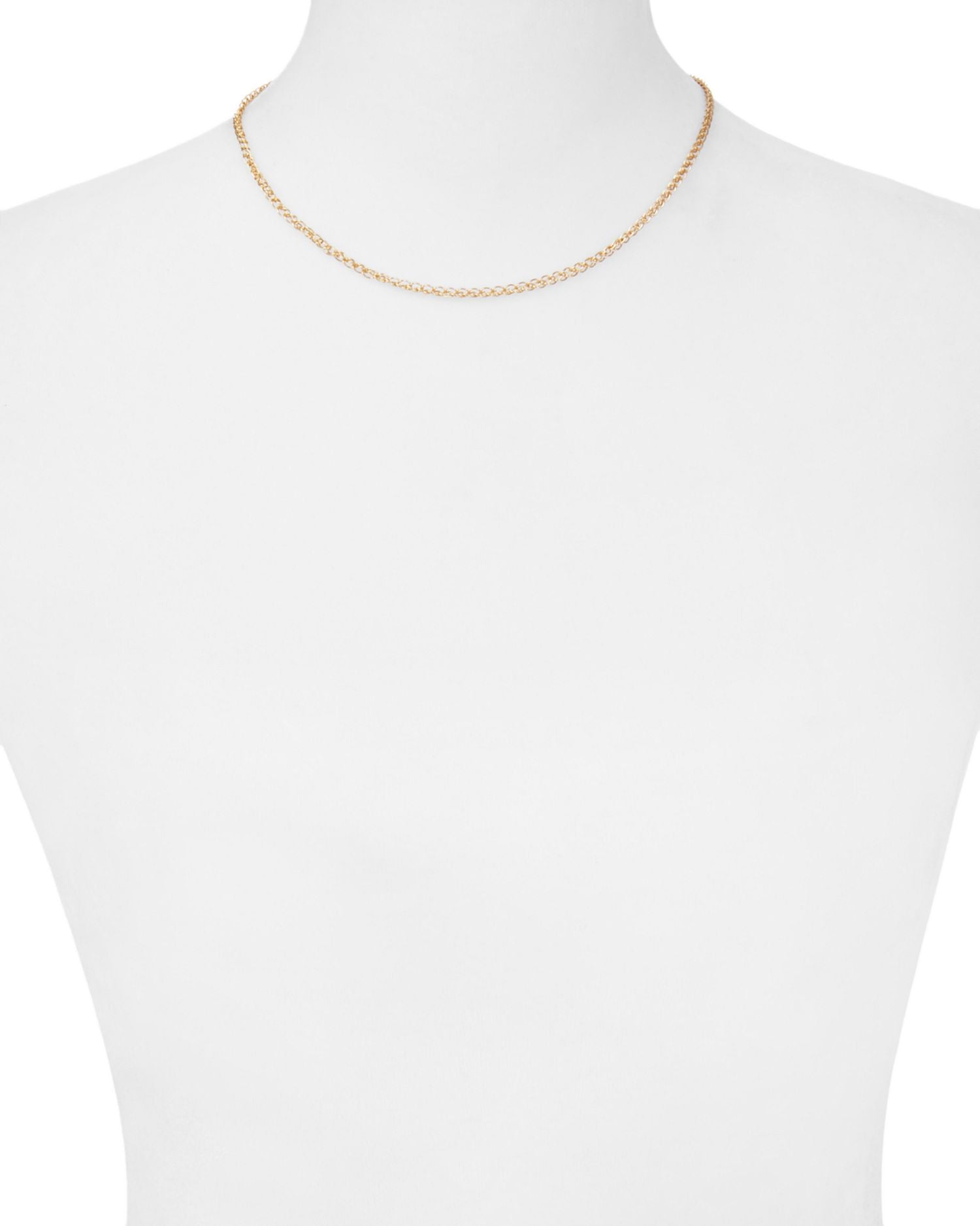 Fine Curb Chain Necklace, 16' + 2'