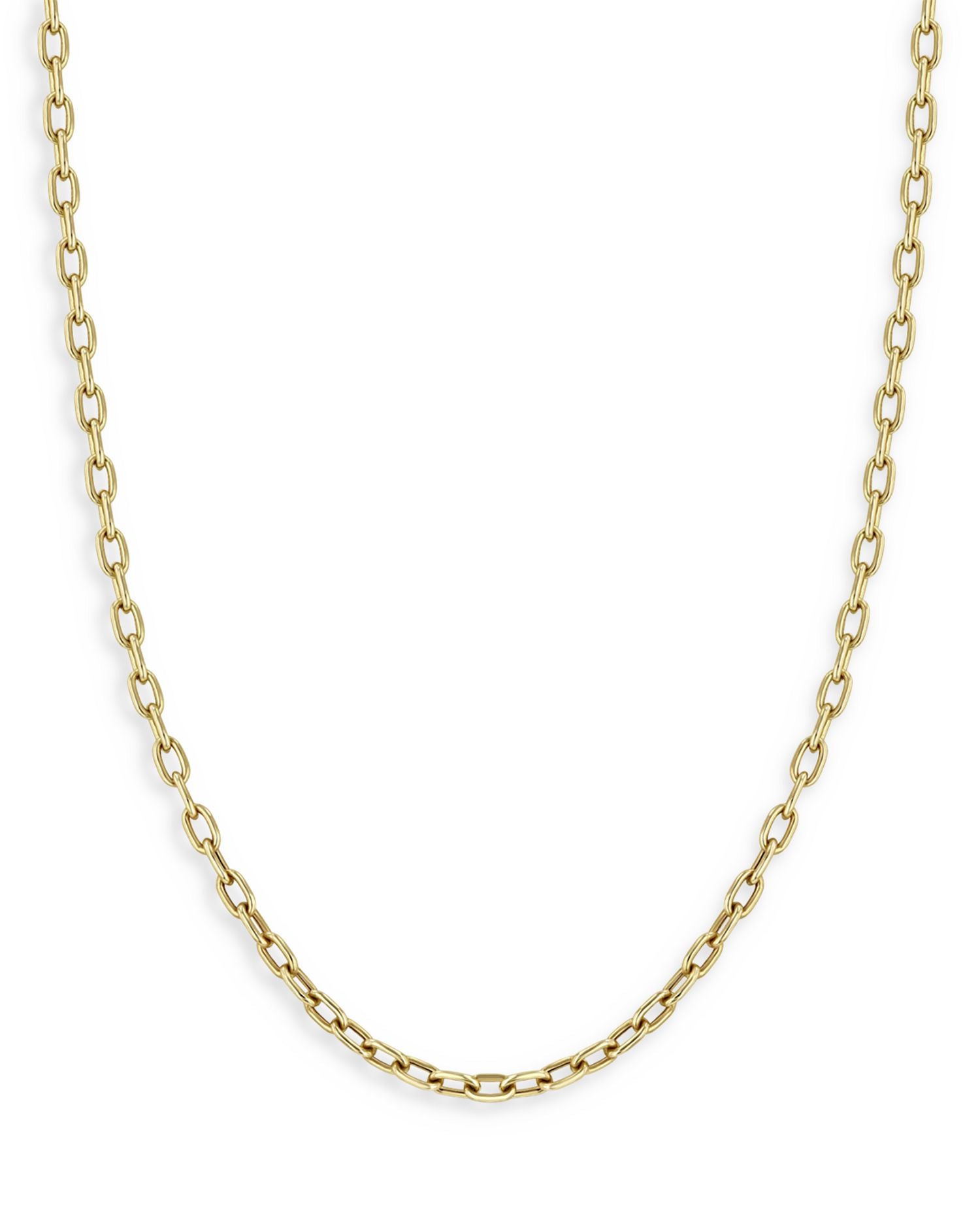 14K Yellow Gold Chain Necklace, 18'