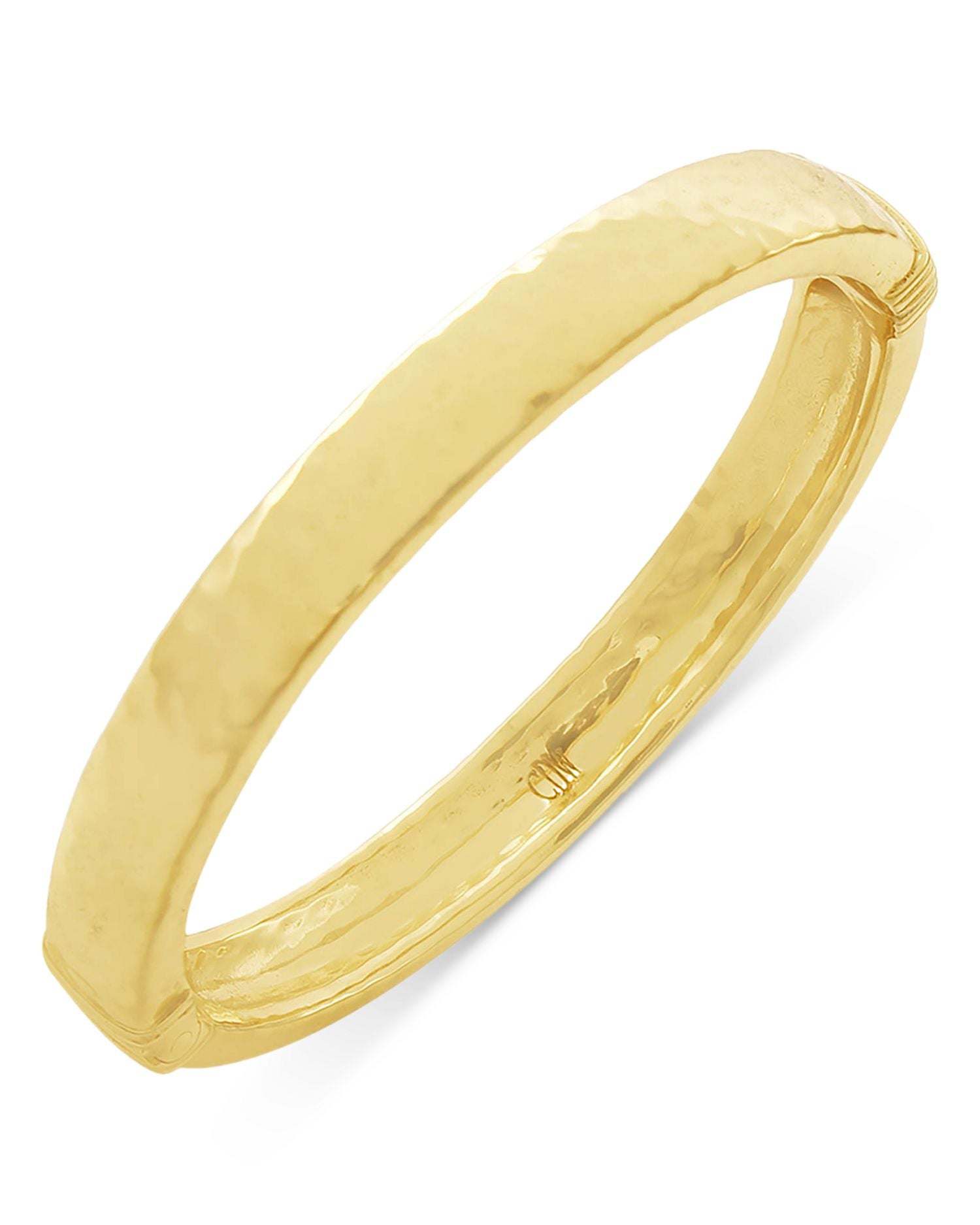 Cleopatra Hinged Bangle Bracelet in 18K Gold Plated