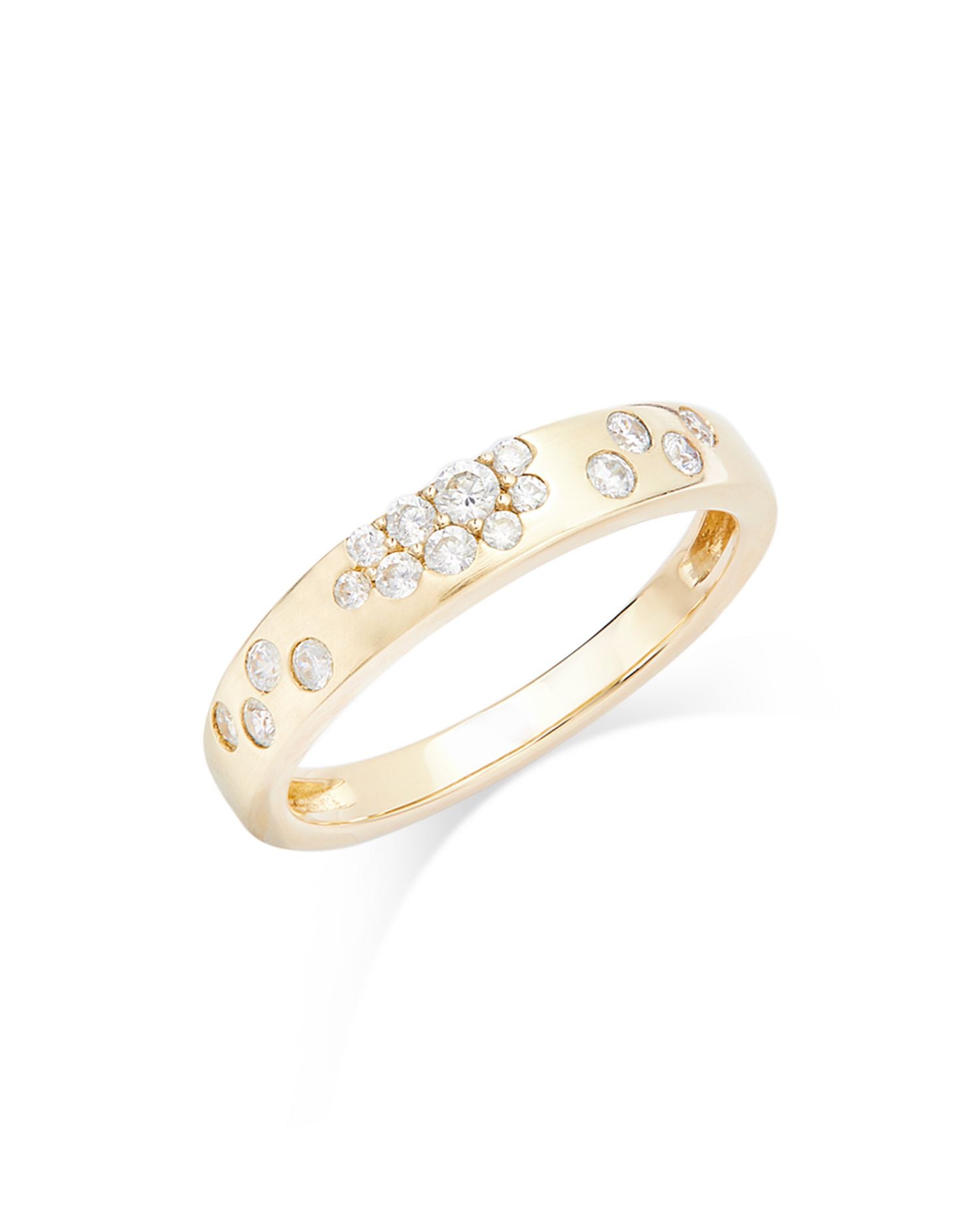 Diamond Scatter Ring in 14K Yellow Gold, 0.30 ct. t.w.