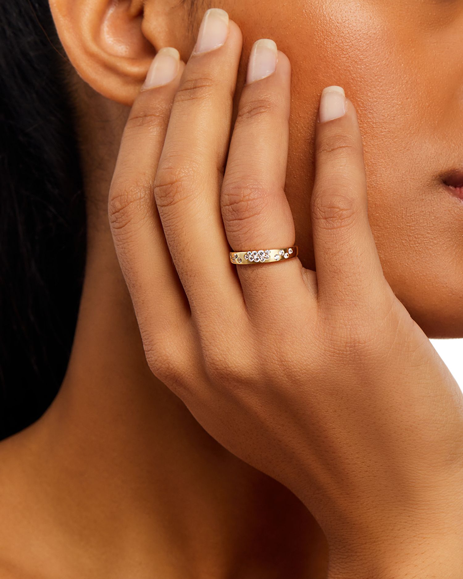 Diamond Scatter Ring in 14K Yellow Gold, 0.30 ct. t.w.