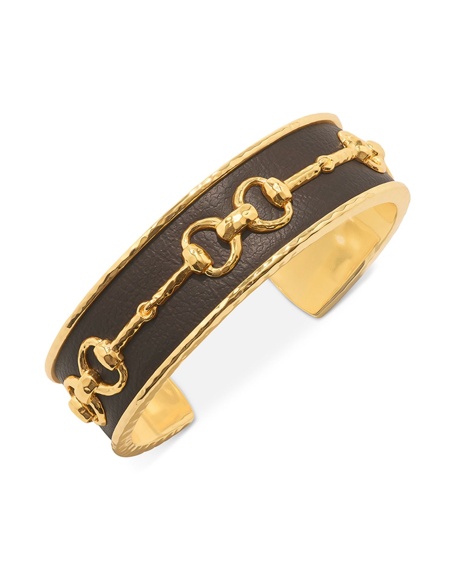 Equestrian Snaffle Bit Cuff Bracelet in 18K Gold Plated