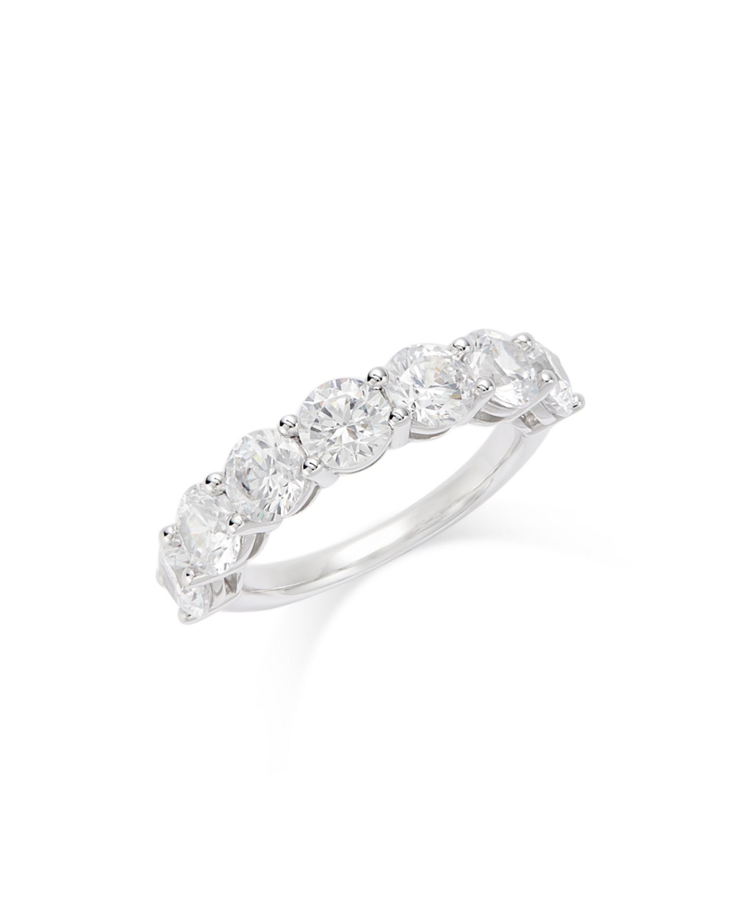 Diamond Seven Stone Band in 14K White Gold, 2.80 ct. t.w.