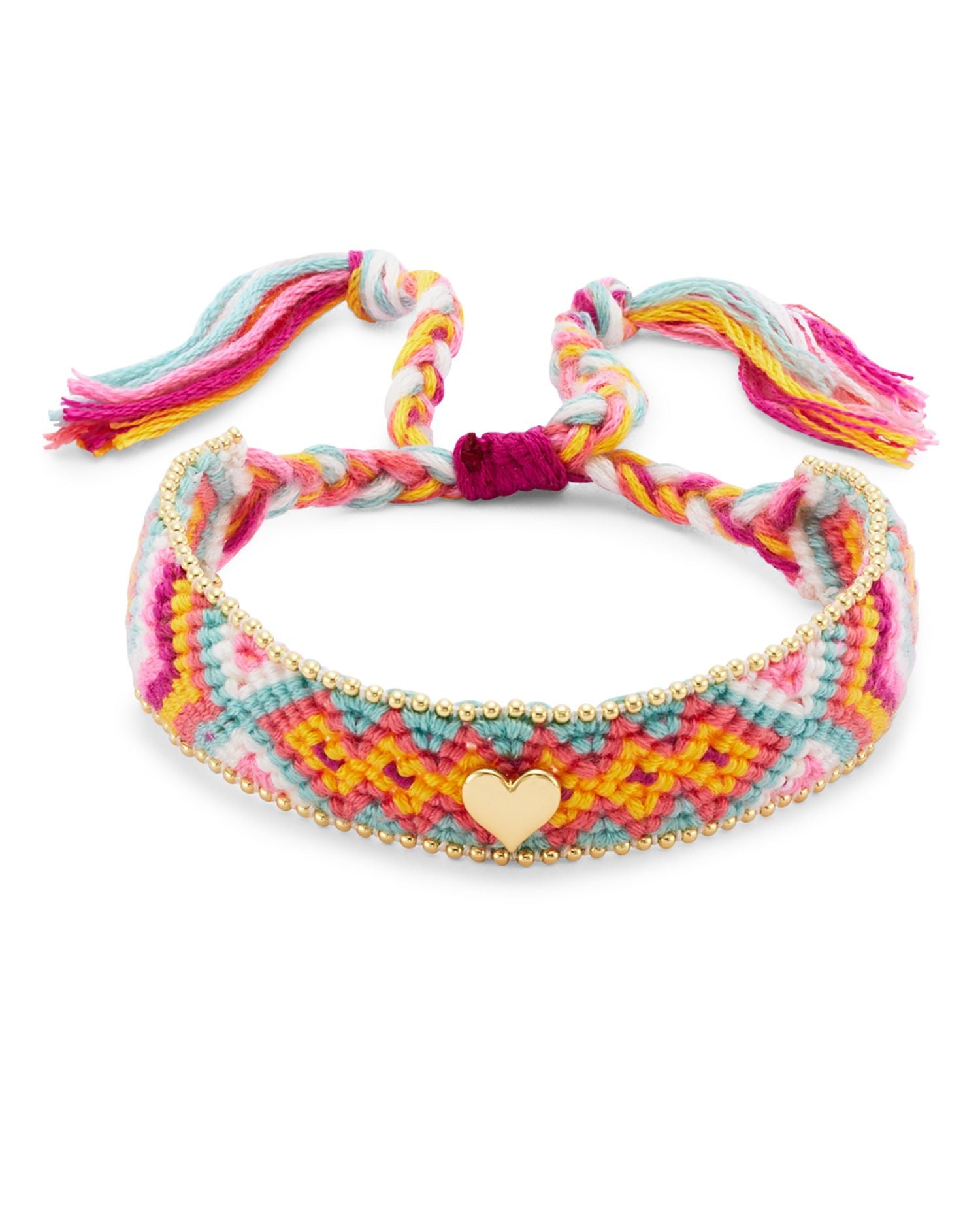 Heart Friendship Style Slider Bracelet in 14K Gold Plated - Exclusive