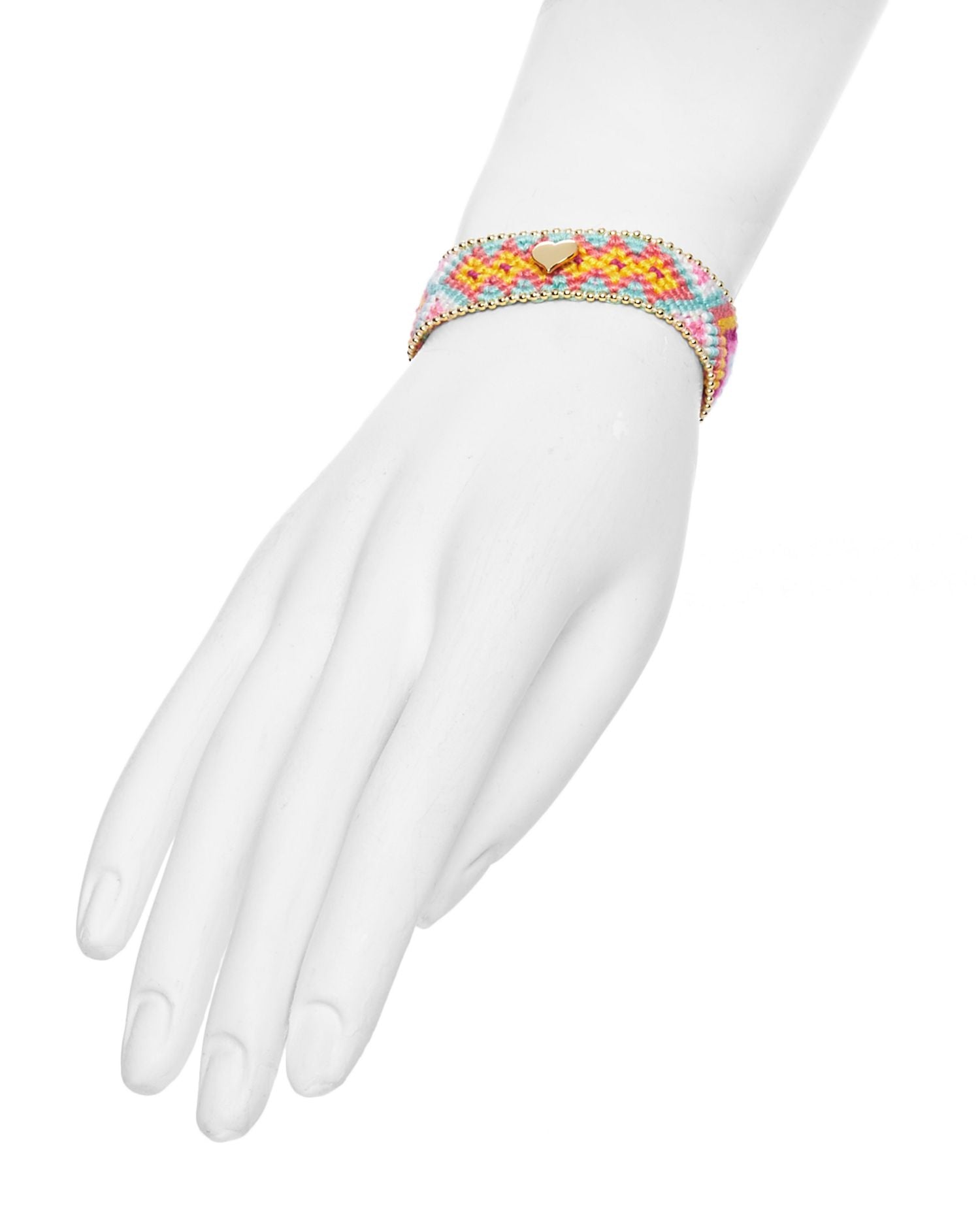 Heart Friendship Style Slider Bracelet in 14K Gold Plated - Exclusive