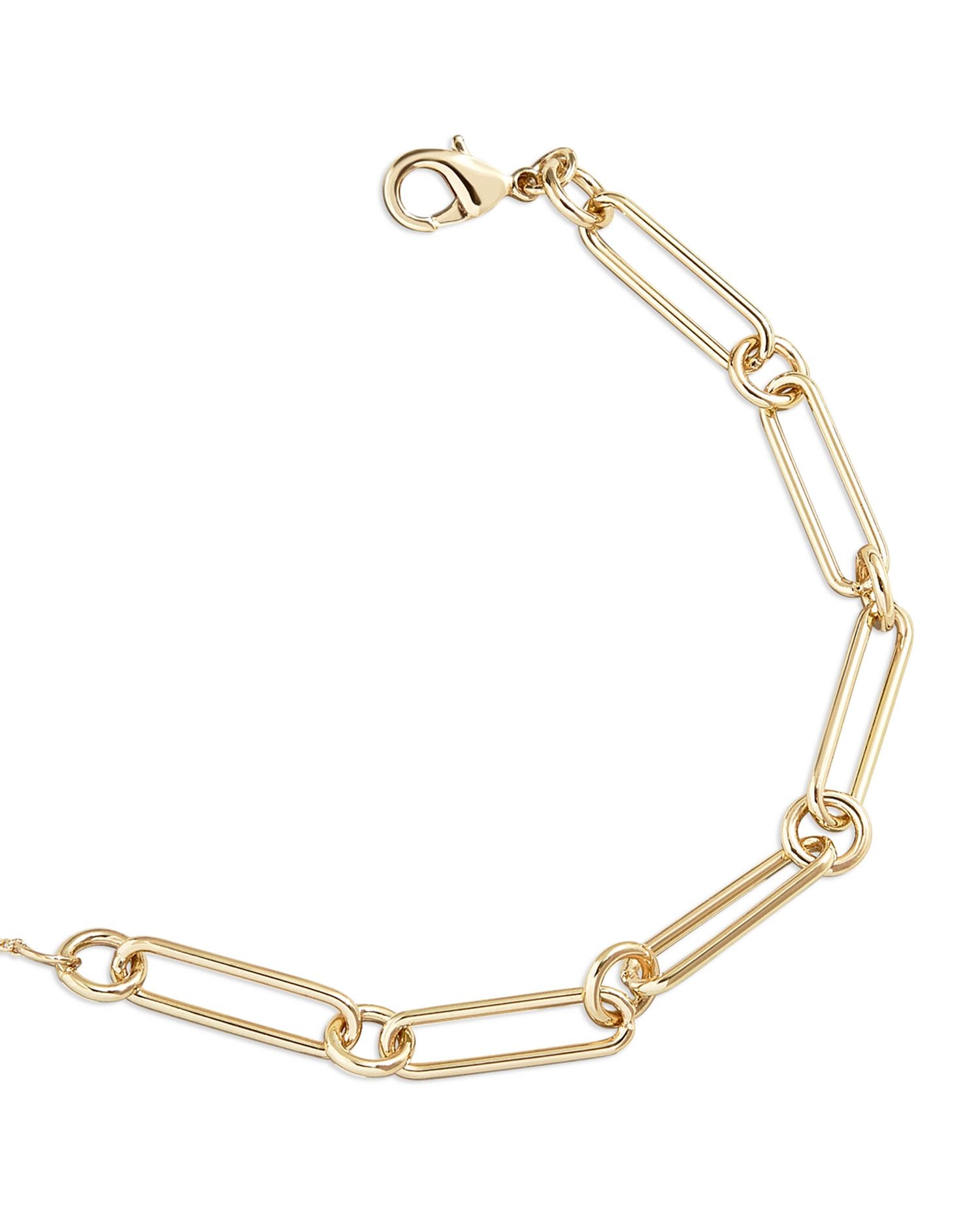 Emma Mixed Link Bracelet in Gold Tone