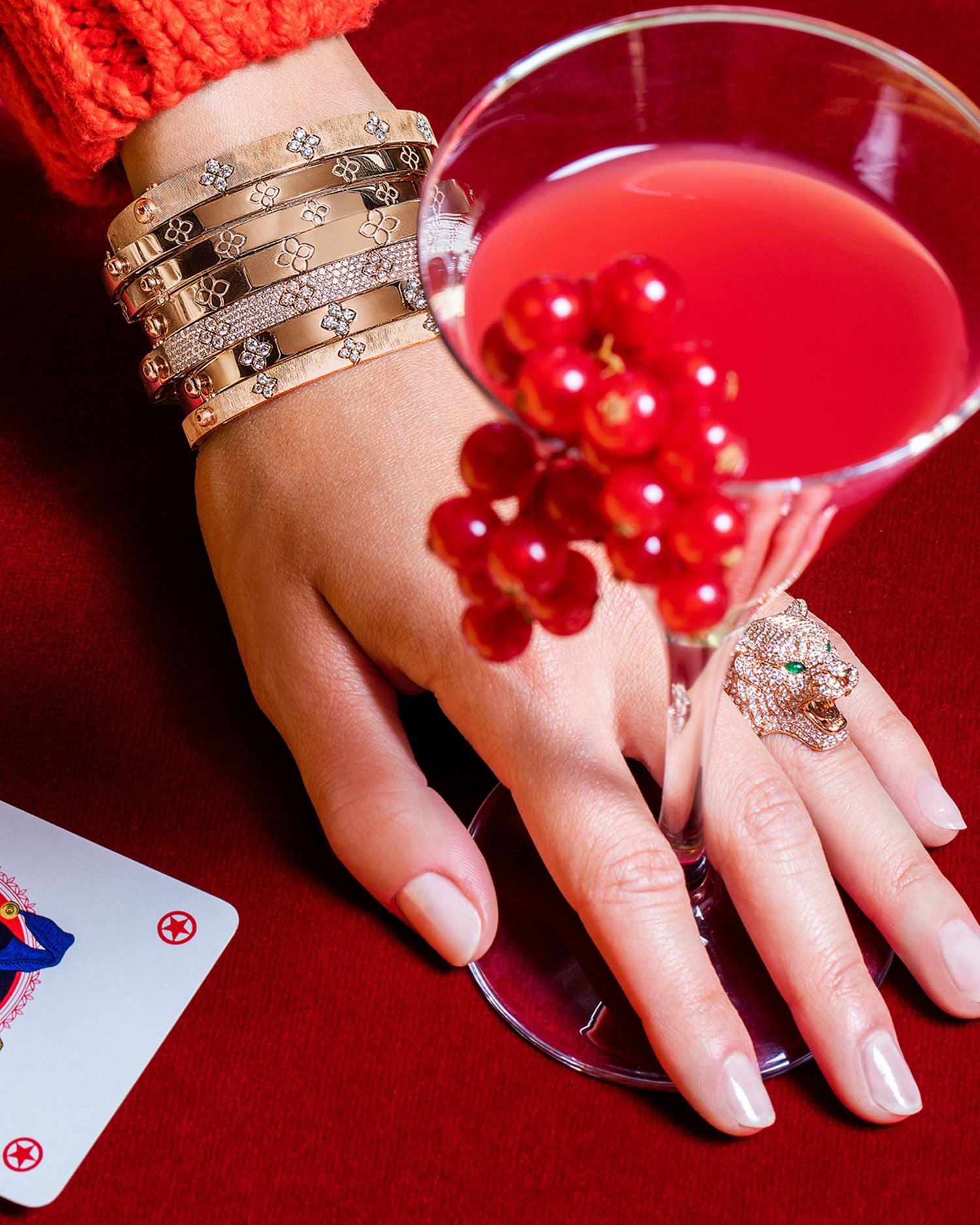 18K Yellow Gold Love in Verona Diamond Flower Bangle, 0.45 ct. t.w.