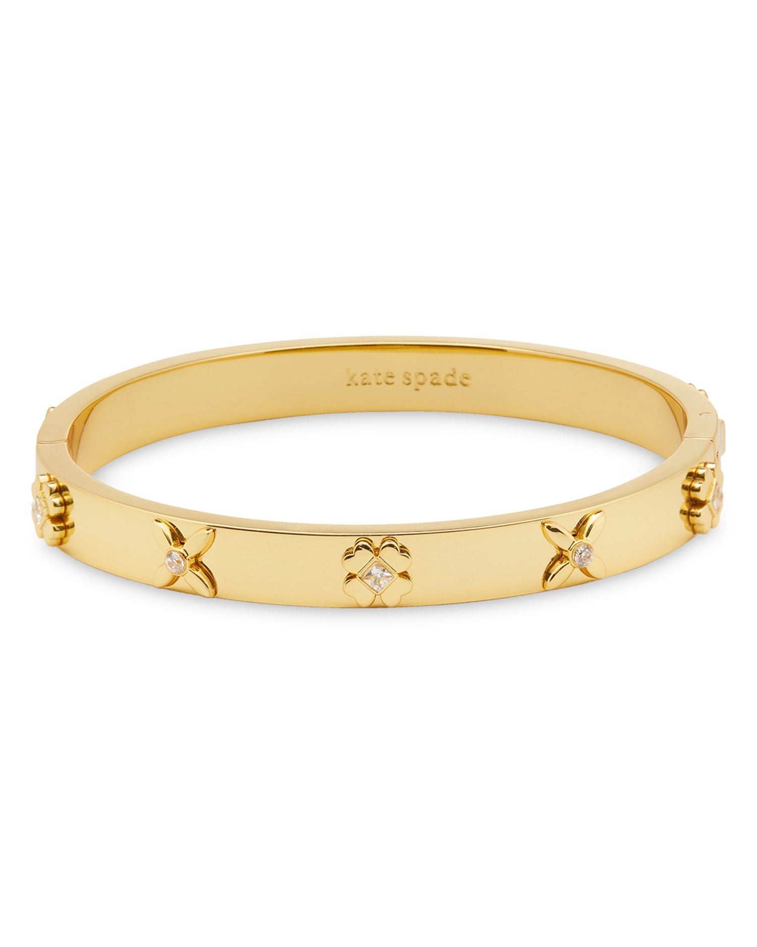 Heritage Bloom Hinged Bangle Bracelet